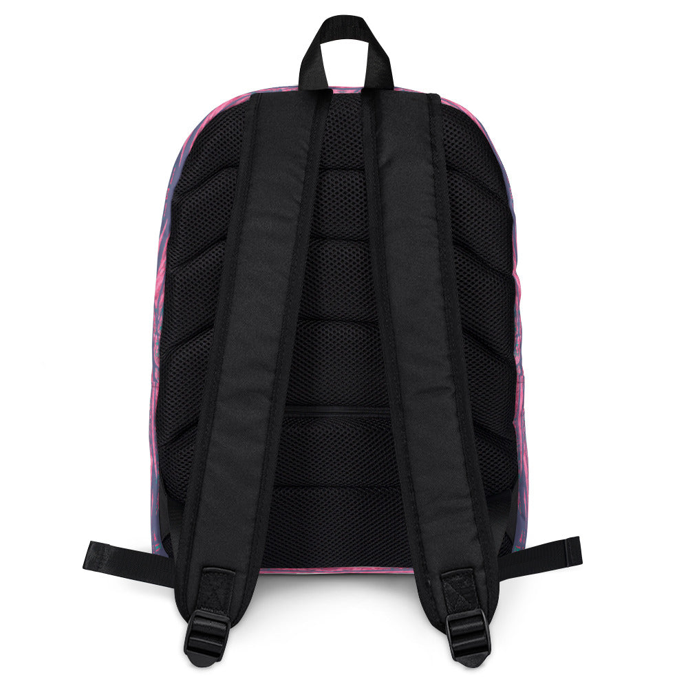 Shadows Gray On Pink Backpack Triboca Arts   