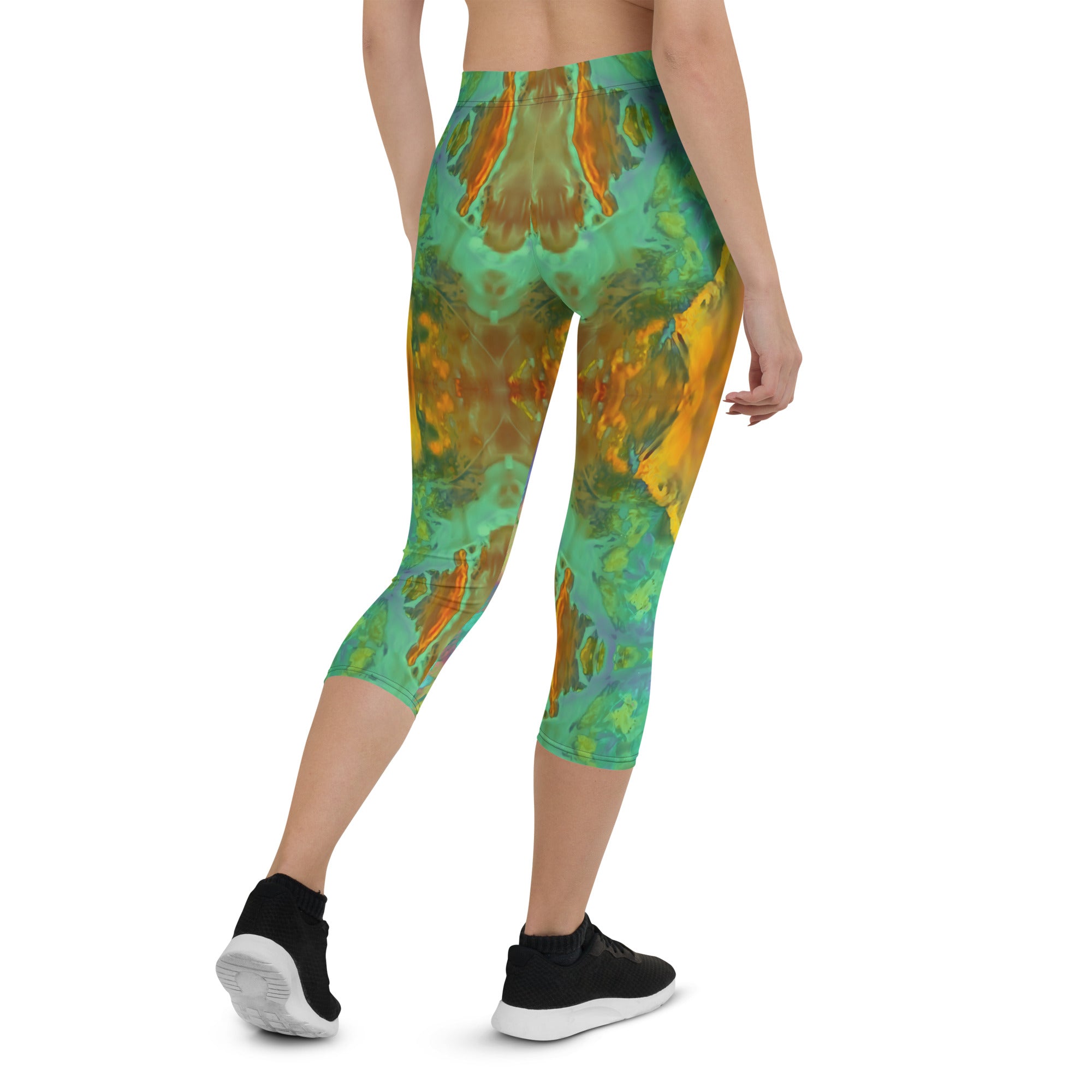 Gold Canyon Capri Leggings Triboca Arts   