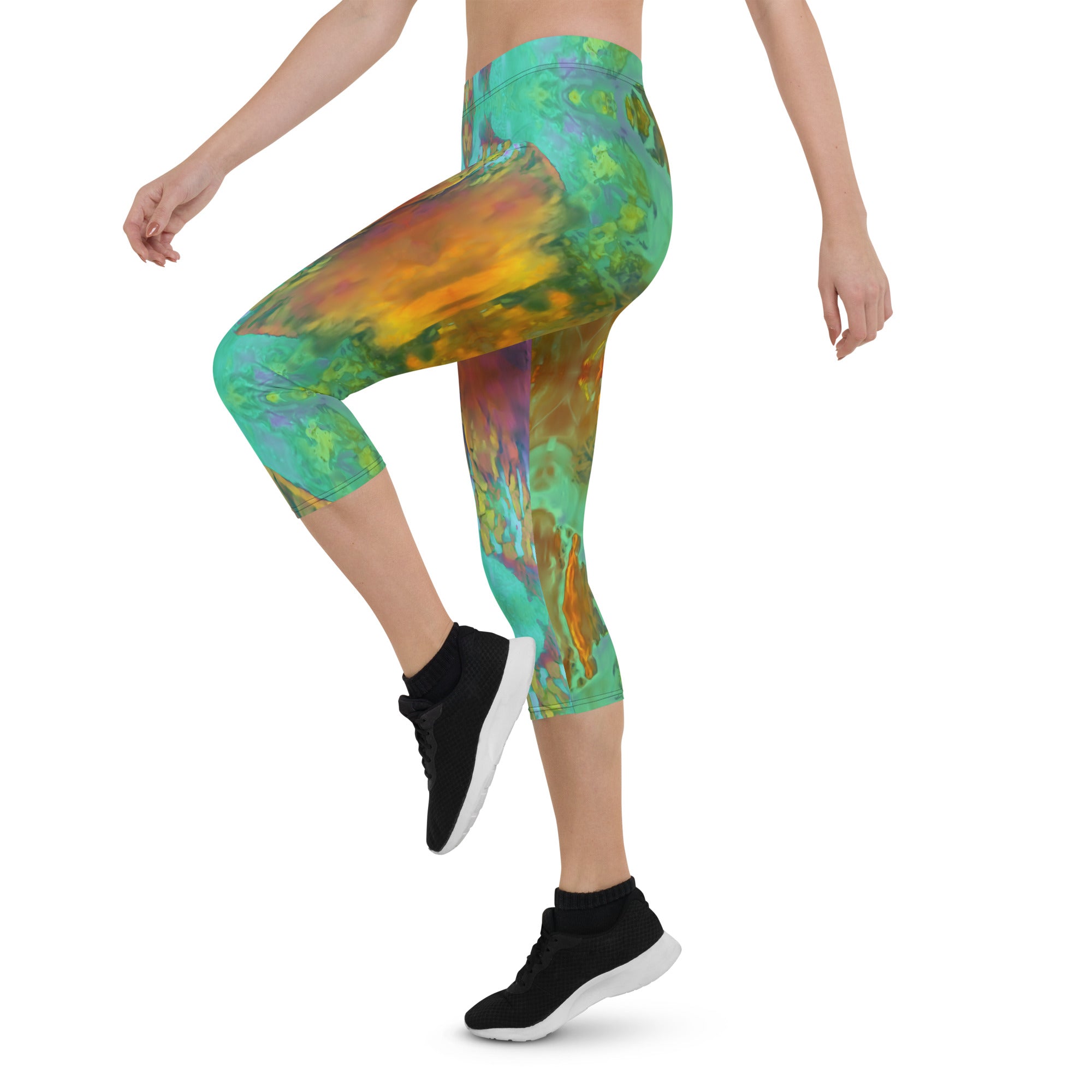 Gold Canyon Capri Leggings Triboca Arts