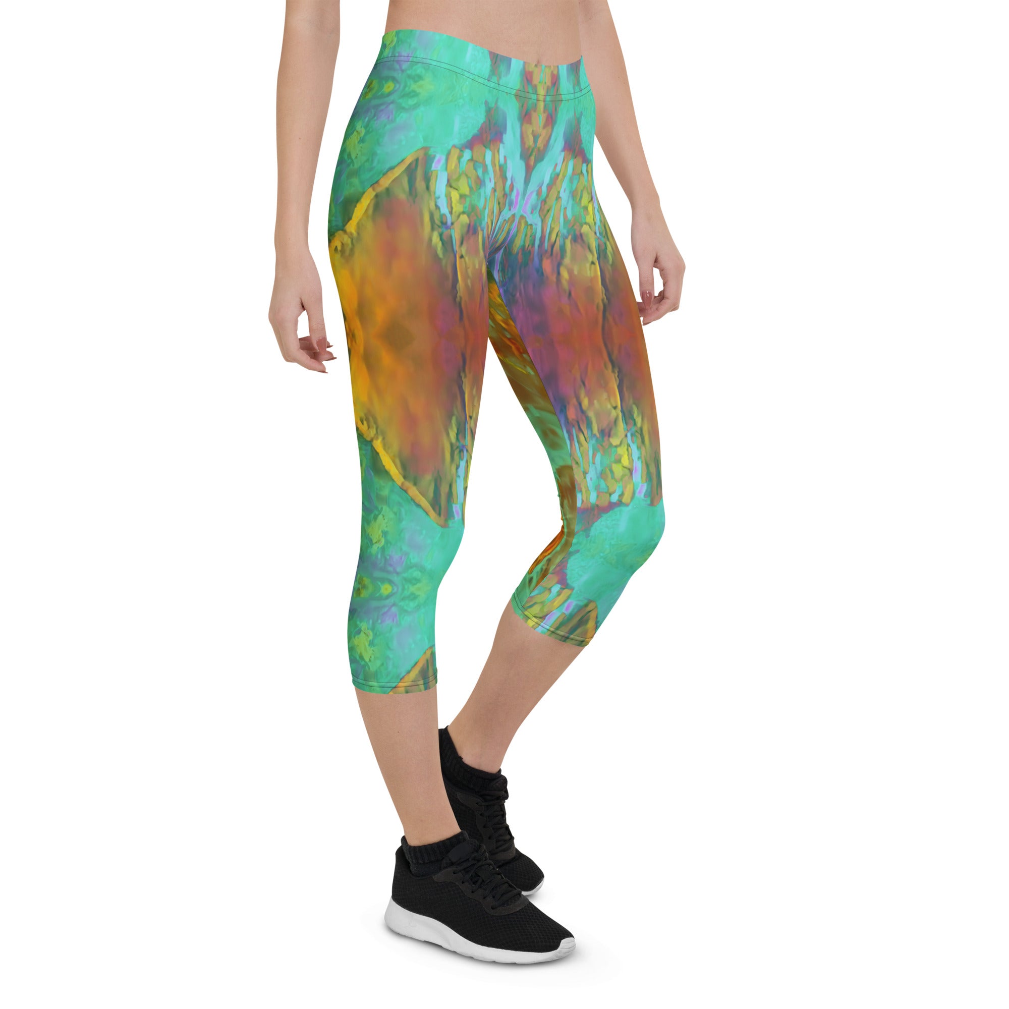Gold Canyon Capri Leggings Triboca Arts
