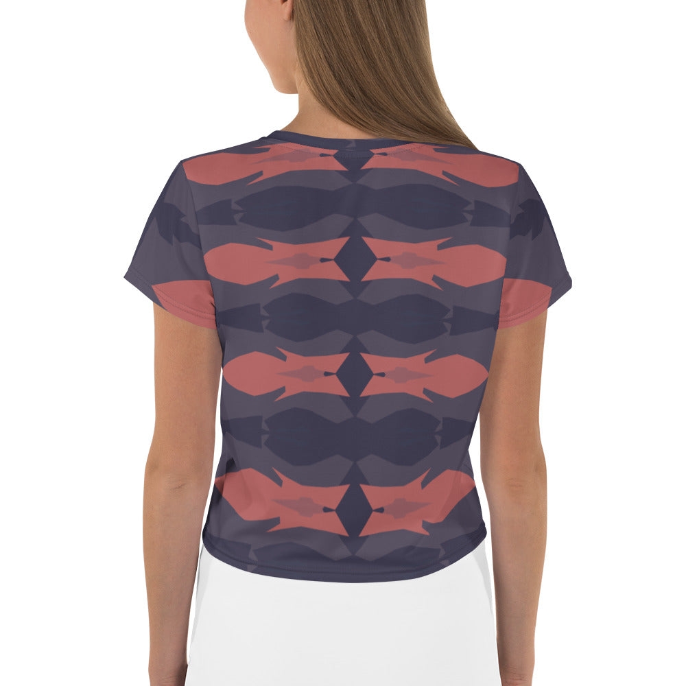 Gulf Shore Crop Tee Triboca Arts