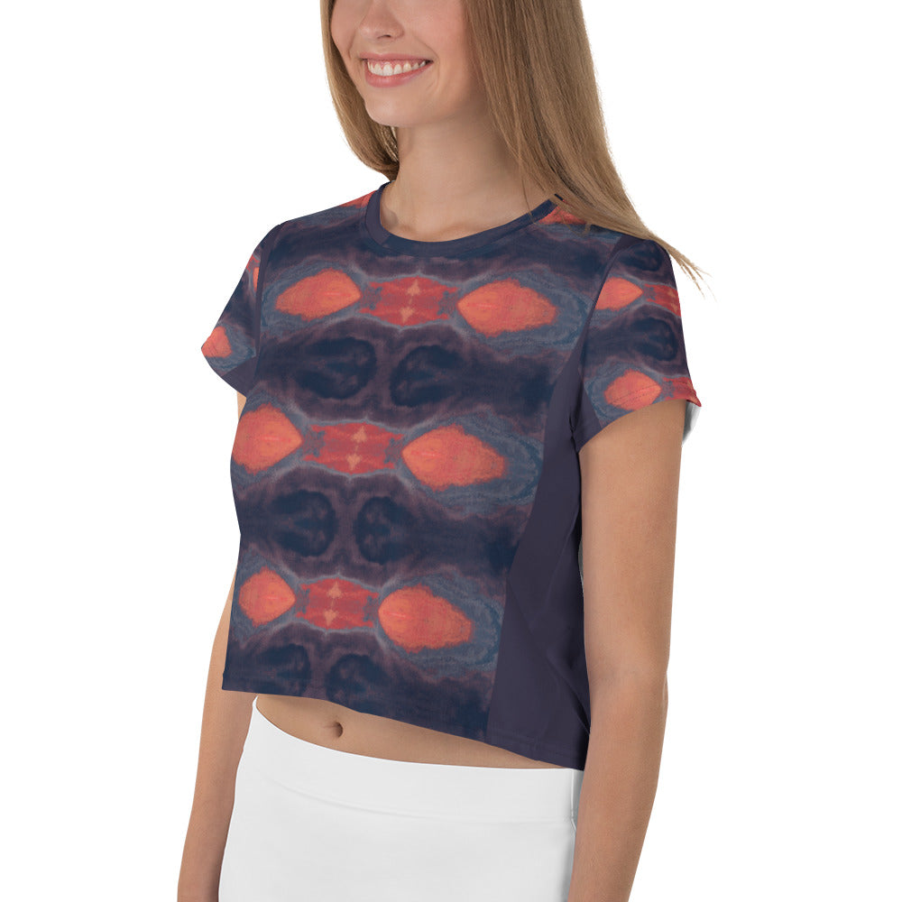 Gulf Shore Crop Tee Triboca Arts