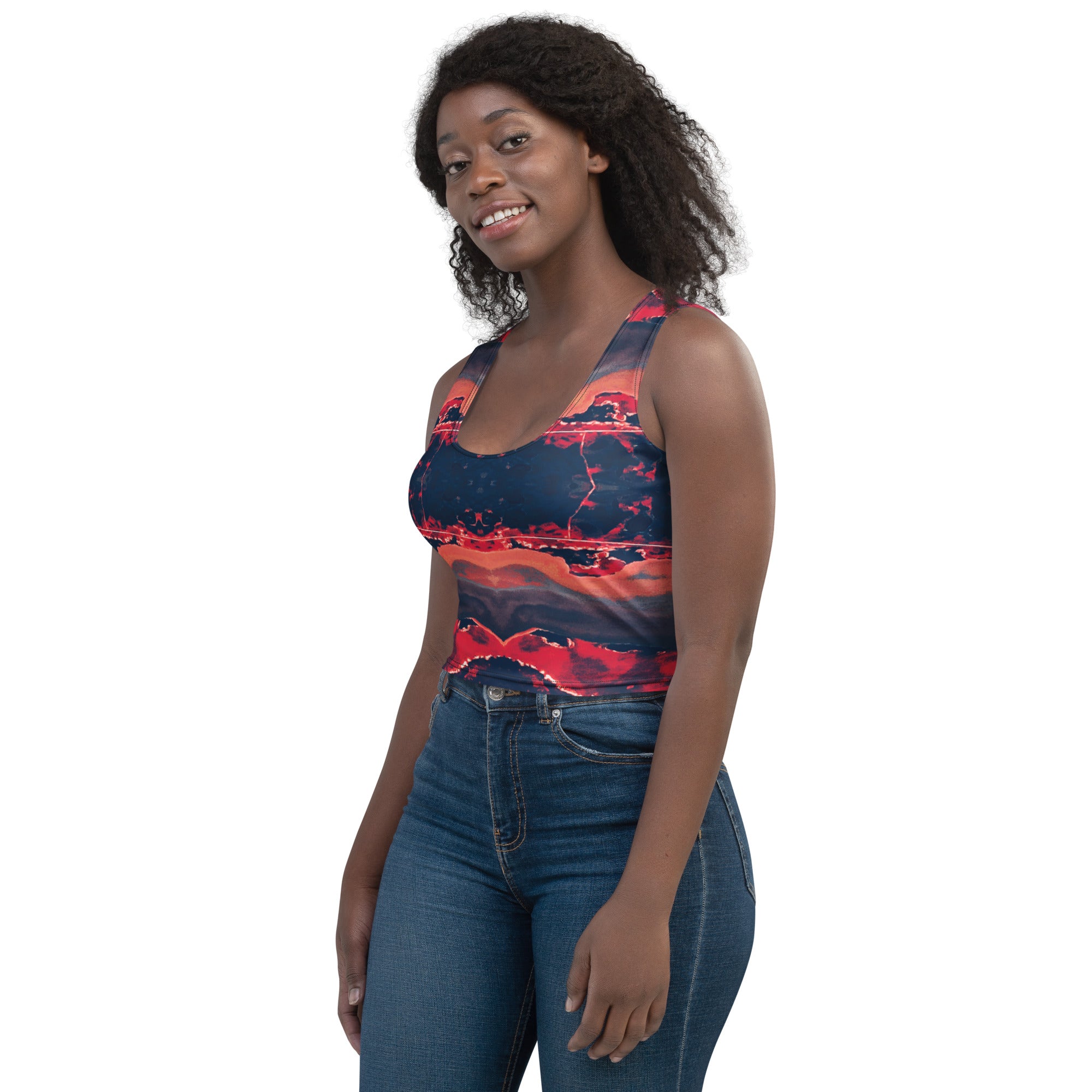 Gulf Shore Crop Top Triboca Arts