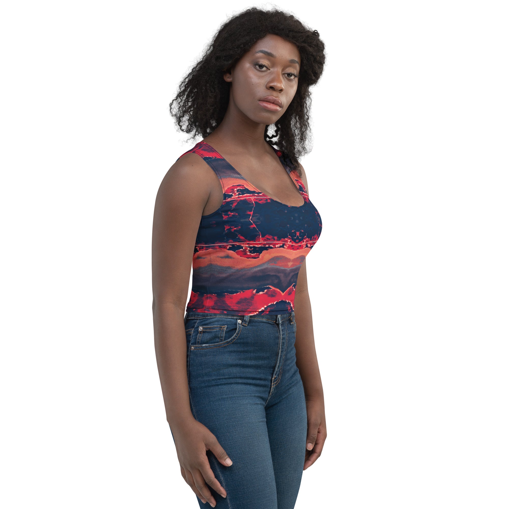 Gulf Shore Crop Top Triboca Arts
