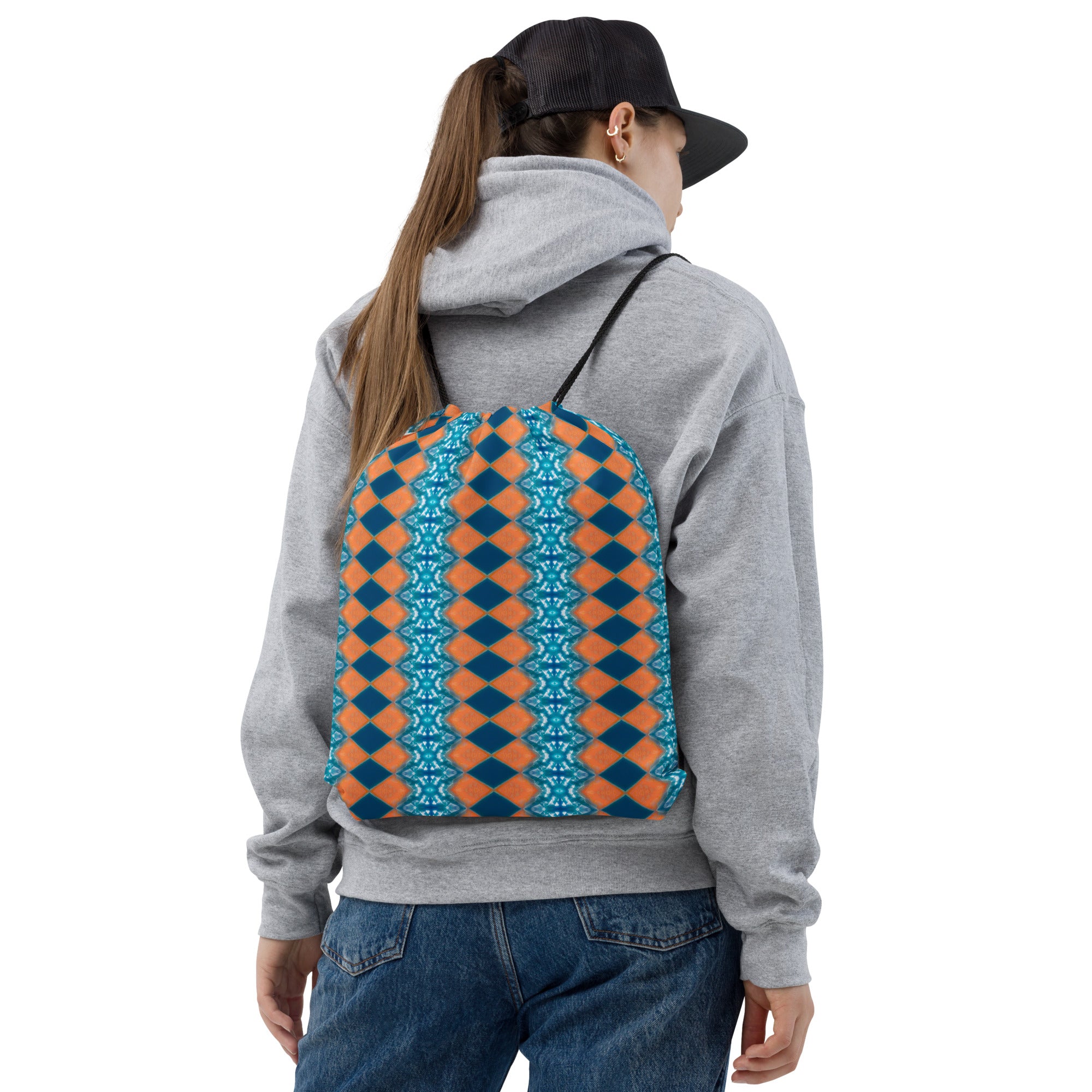 Bay Jetties Drawstring Bag Triboca Arts Default Title  