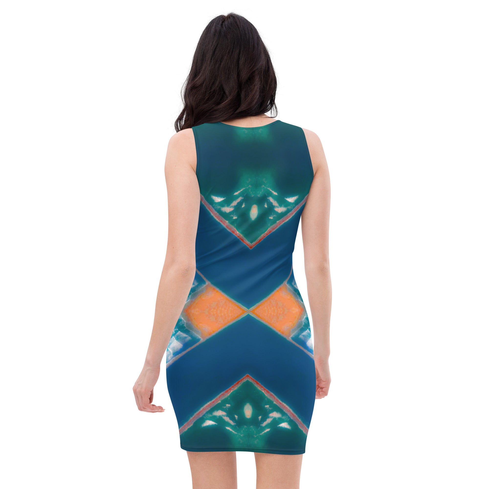 Bay Jetties Sleeveless Bodycon Dress Triboca Arts   