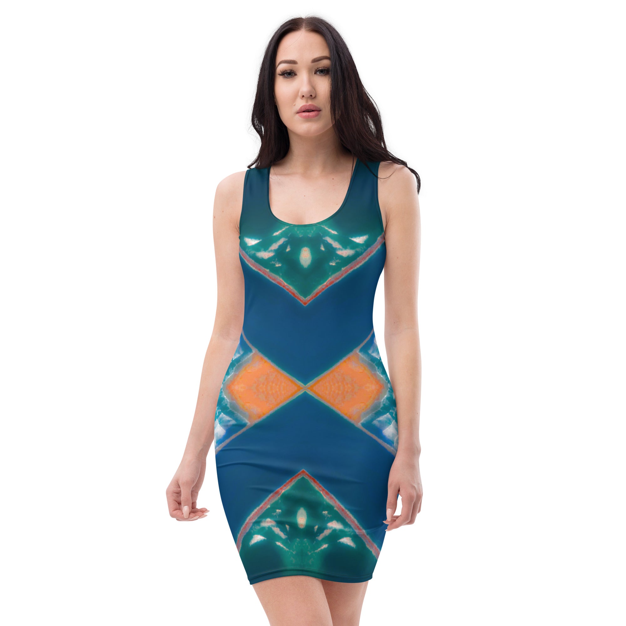 Bay Jetties Sleeveless Bodycon Dress Triboca Arts XS  