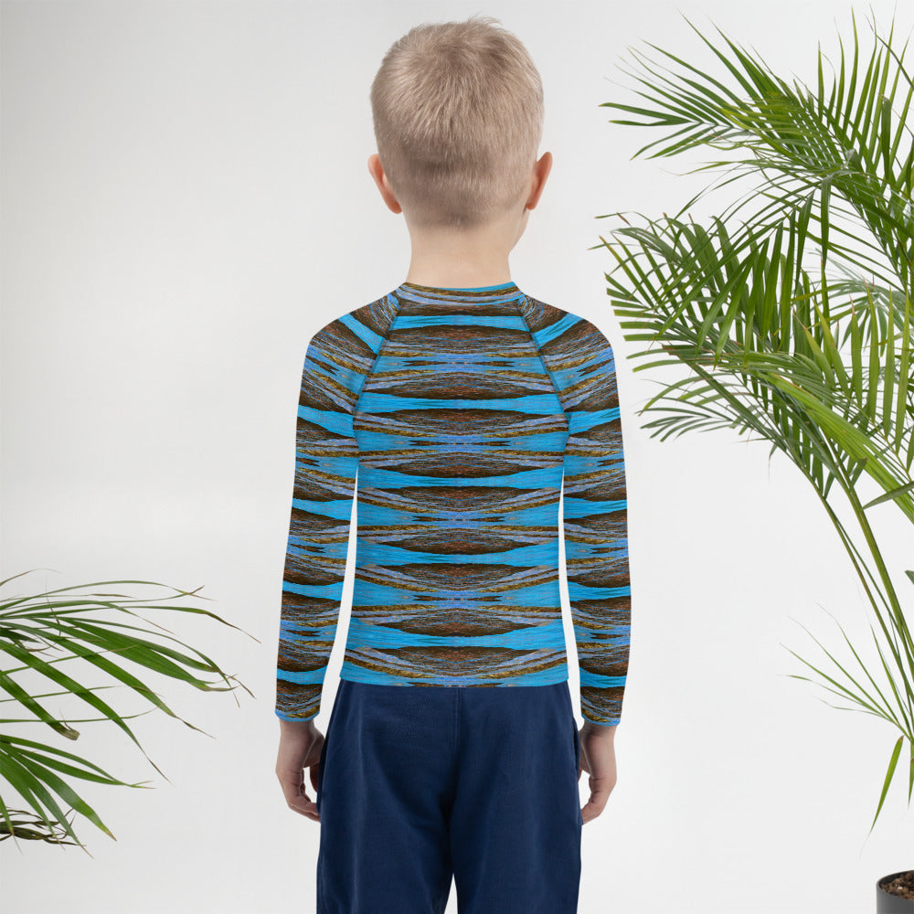 Monterey Azul Kids Long-Sleeve Rash Guard Triboca Arts