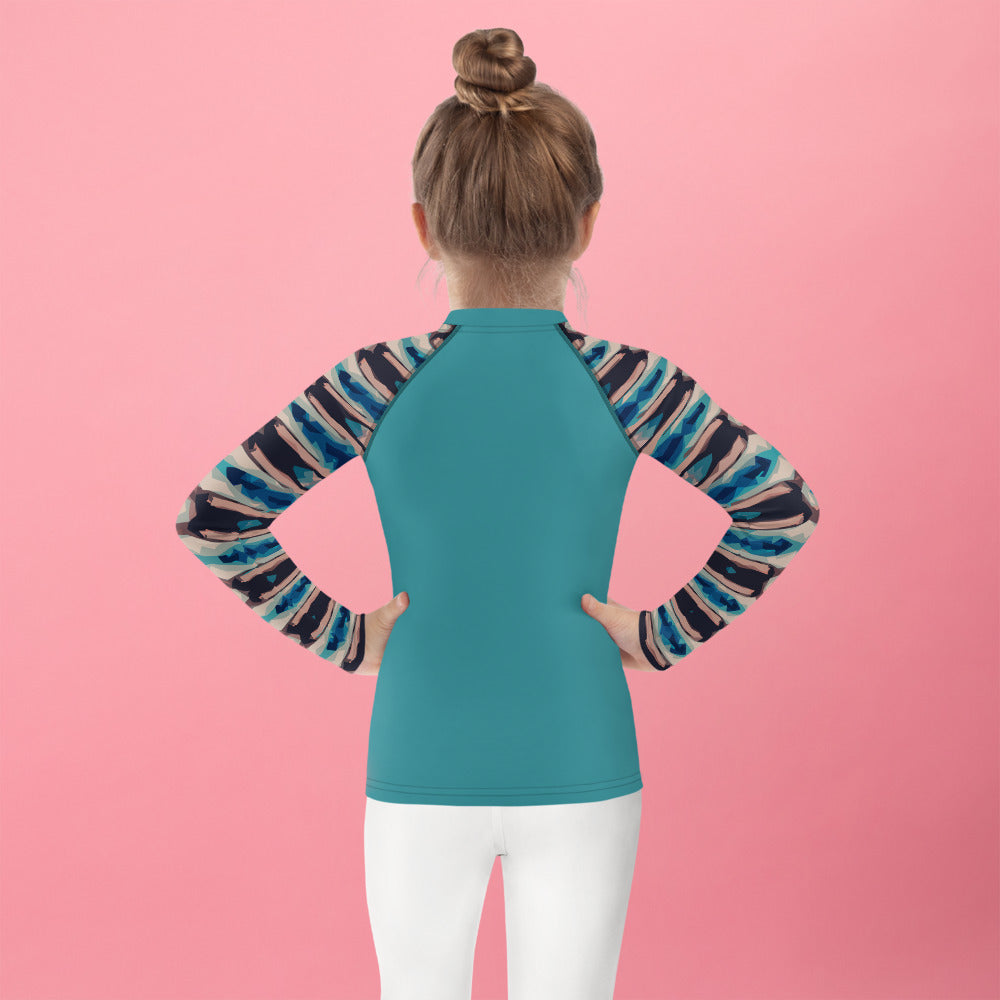 Bay Jetties Girls Long-Sleeve Rash Guard Triboca Arts
