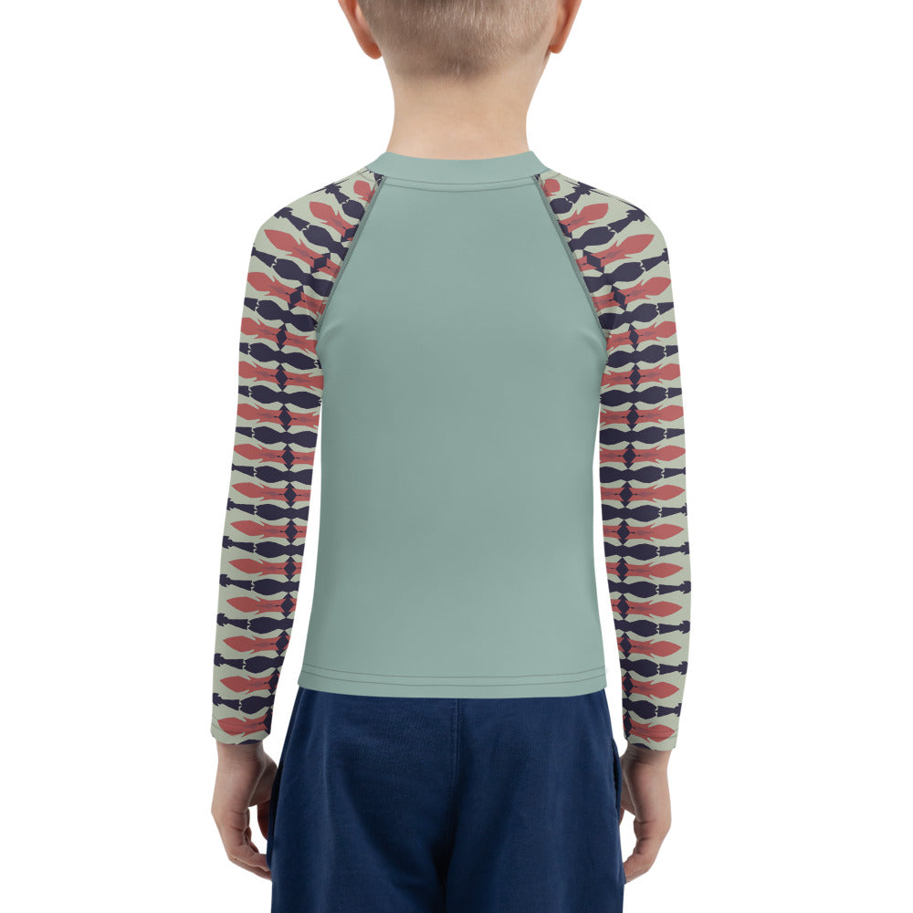 Gulf Shore Kids Long-Sleeve Rash Guard Triboca Arts