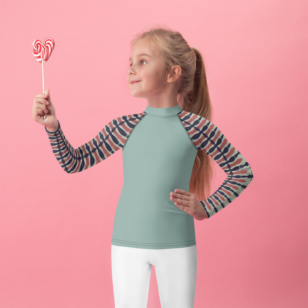 Gulf Shore Kids Long-Sleeve Rash Guard Triboca Arts