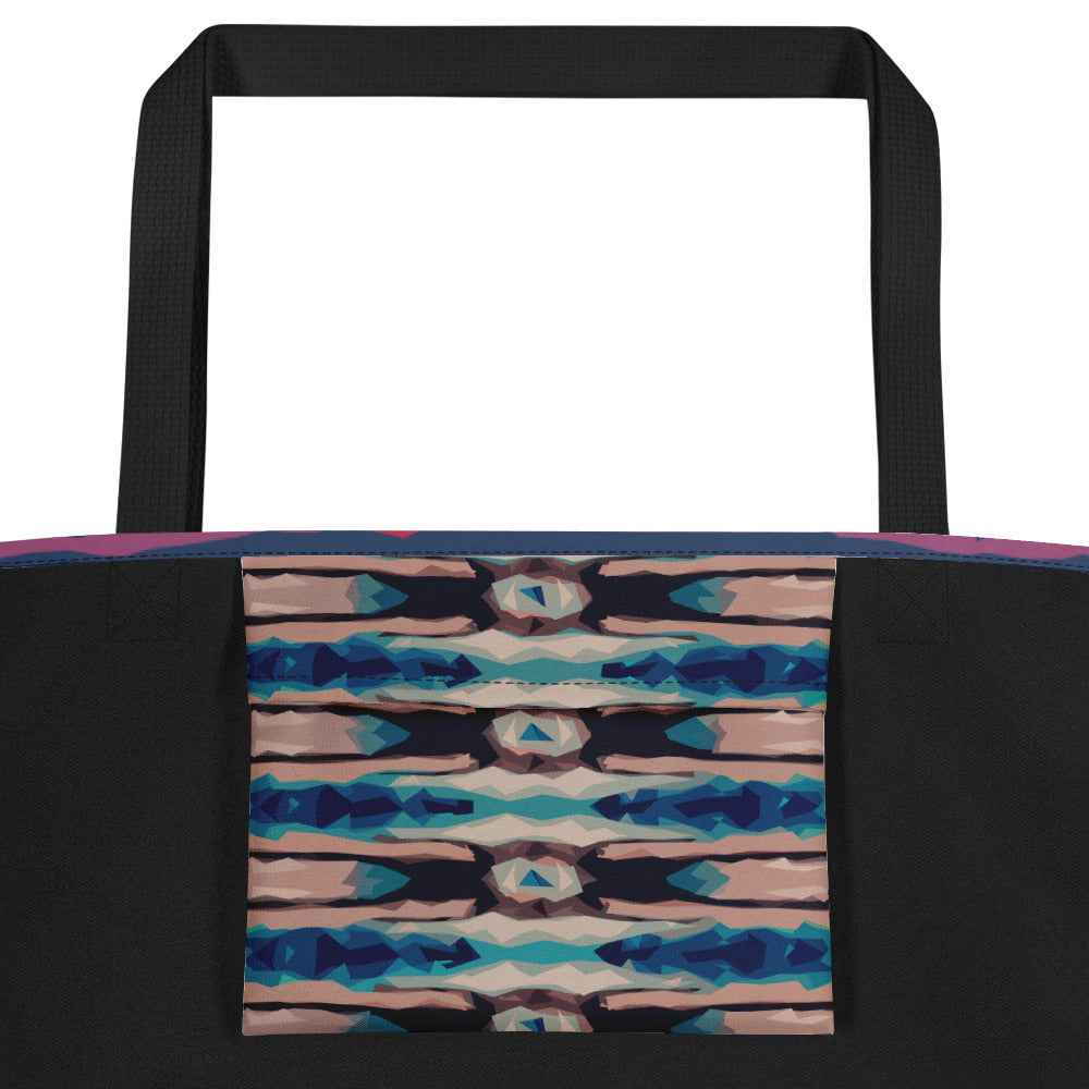 Gulf Shore Large Tote Bag With Pocket Triboca Arts
