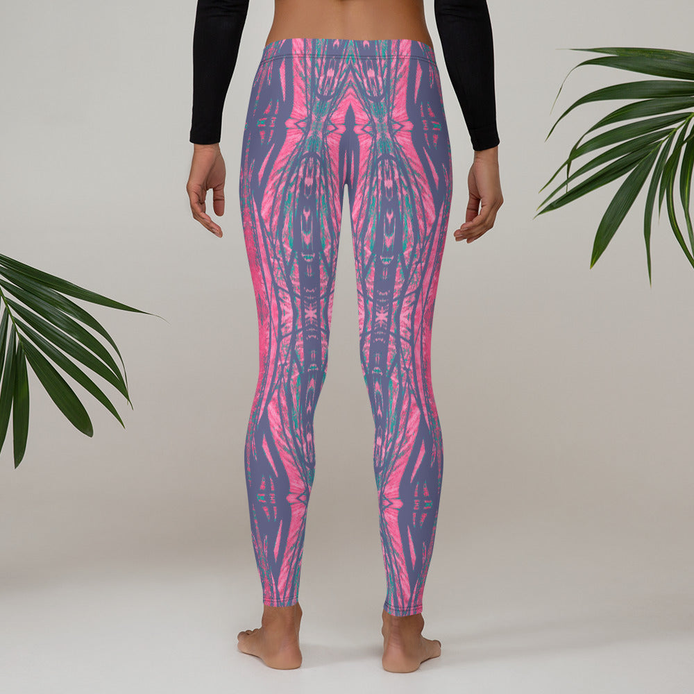 Shadows Gray On Pink Women's Leggings Triboca Arts   