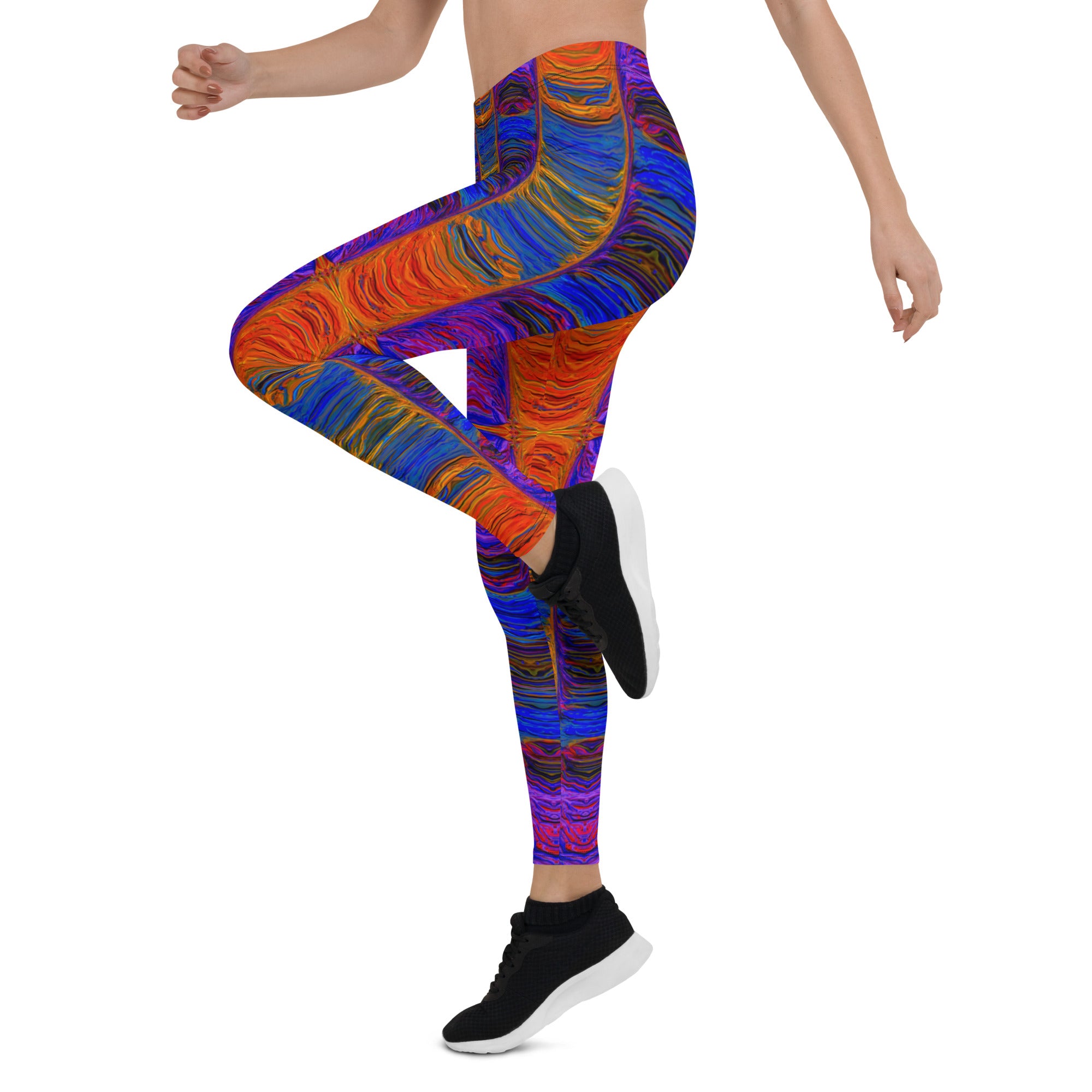 Fire & Water Harmonics Leggings Triboca Arts