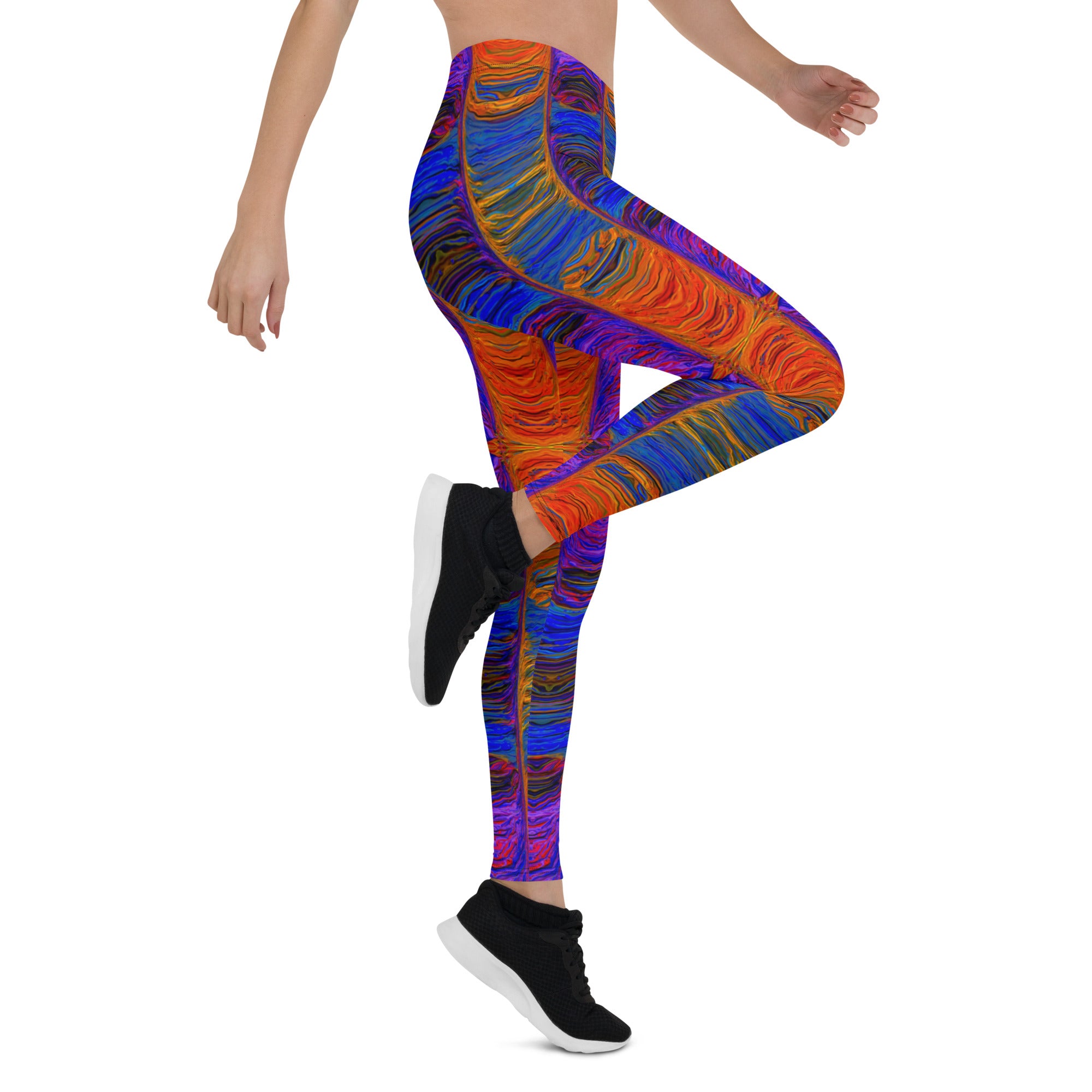 Fire & Water Harmonics Leggings Triboca Arts