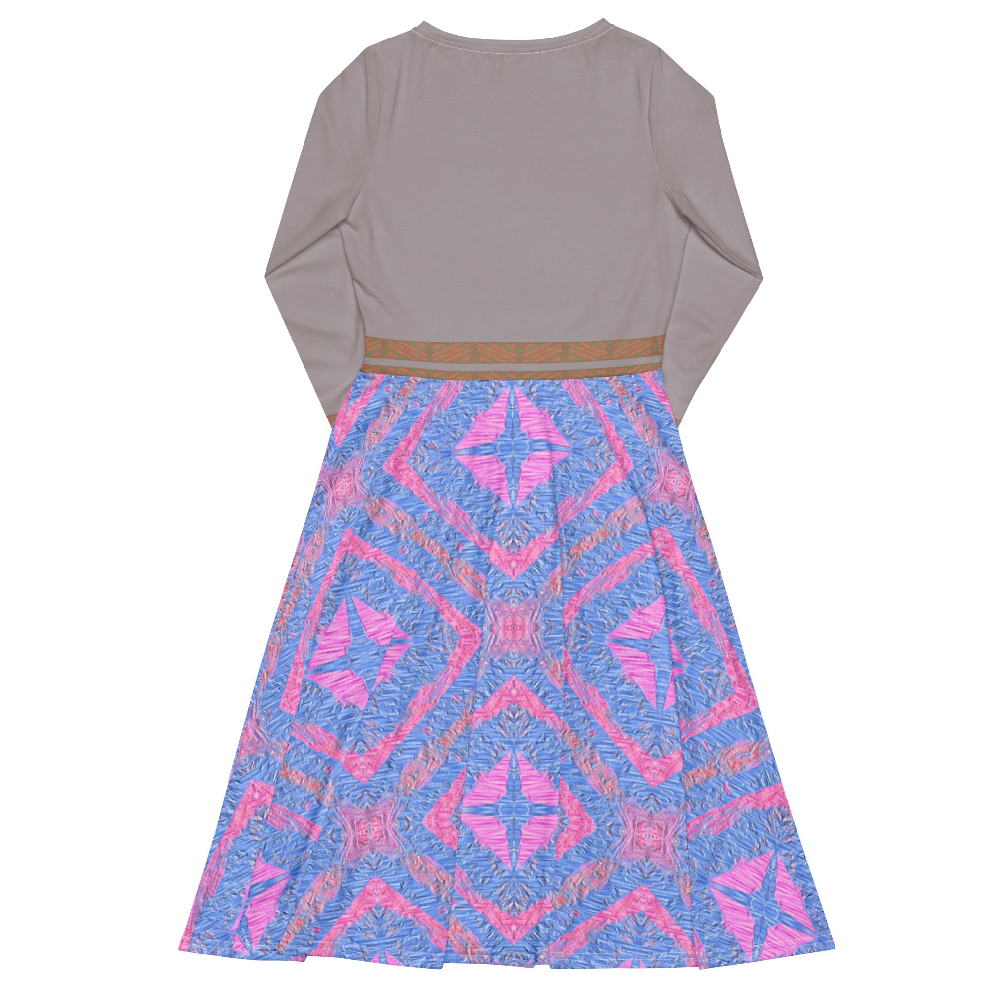 On Deck Long-Sleeve Midi Dress Triboca Arts