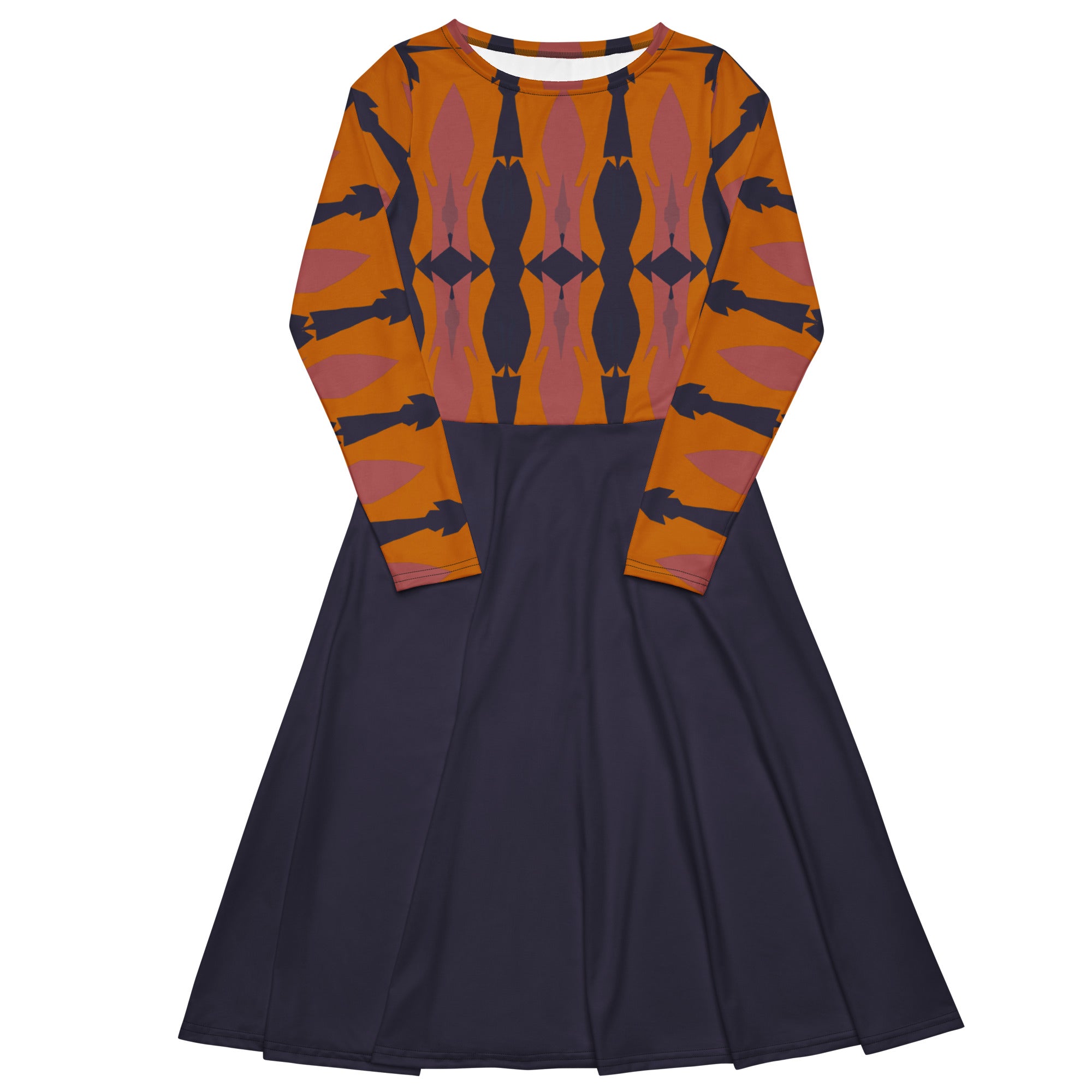 Gulf Shore Long-Sleeve Midi Dress Triboca Arts