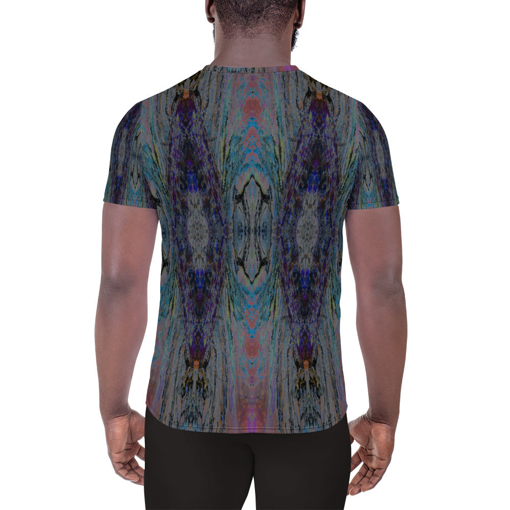 Salmon Reef Men's Athletic T-Shirt Triboca Arts