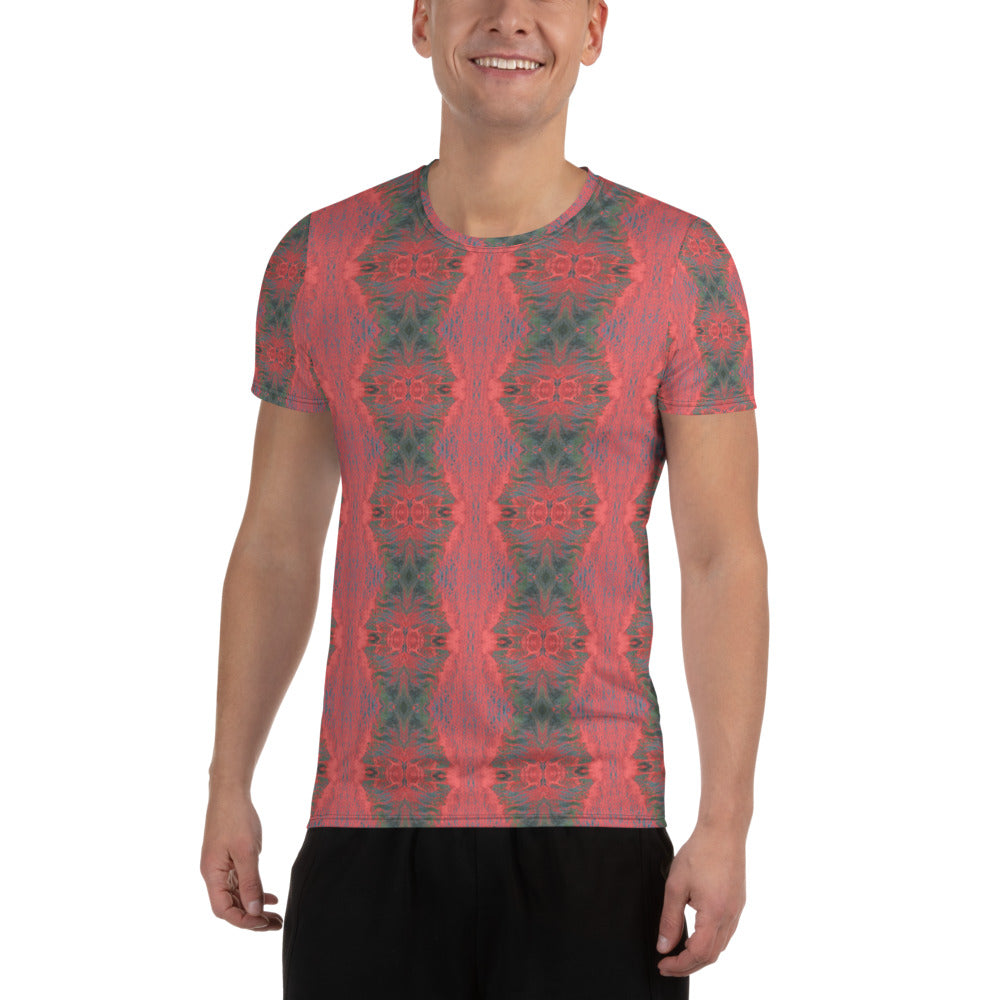 Salmon Reef Men's Athletic T-Shirt Triboca Arts XS
