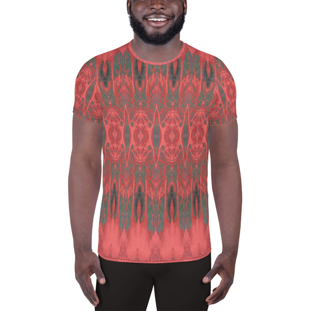 Salmon Reef Men's Athletic T-Shirt Triboca Arts XS