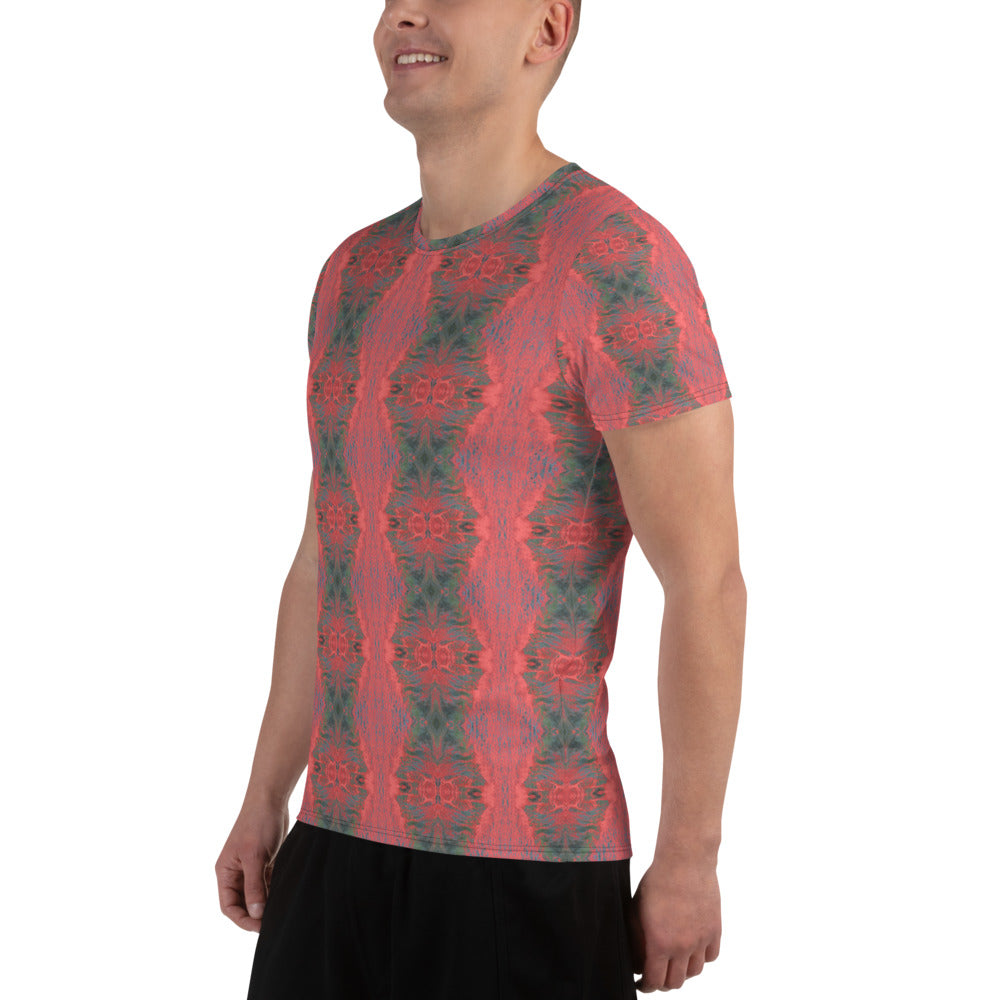 Salmon Reef Men's Athletic T-Shirt Triboca Arts