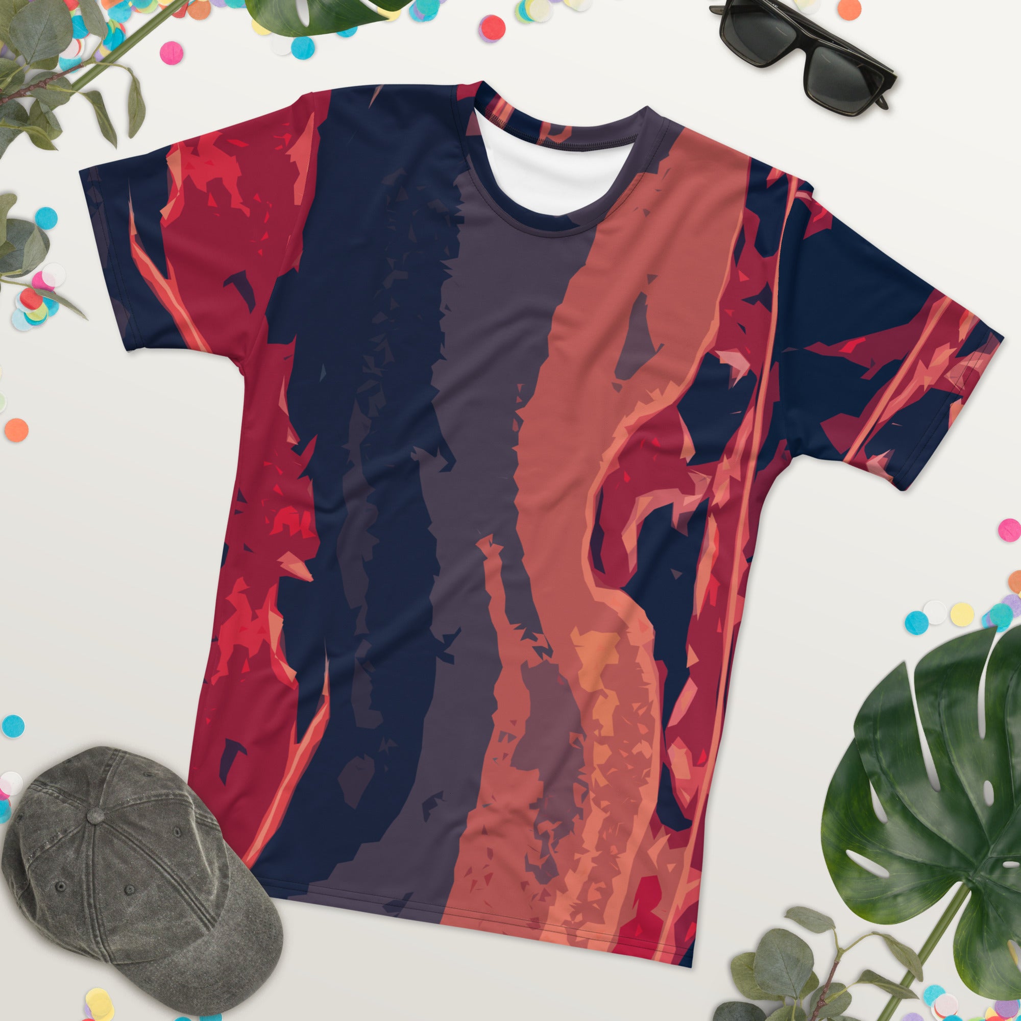 Gulf Shore Men's Crew Neck T-Shirt Triboca Arts