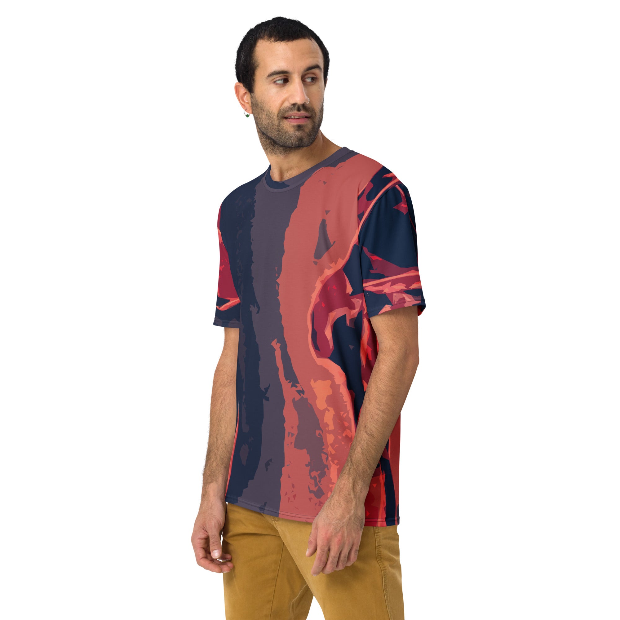Gulf Shore Men's Crew Neck T-Shirt Triboca Arts