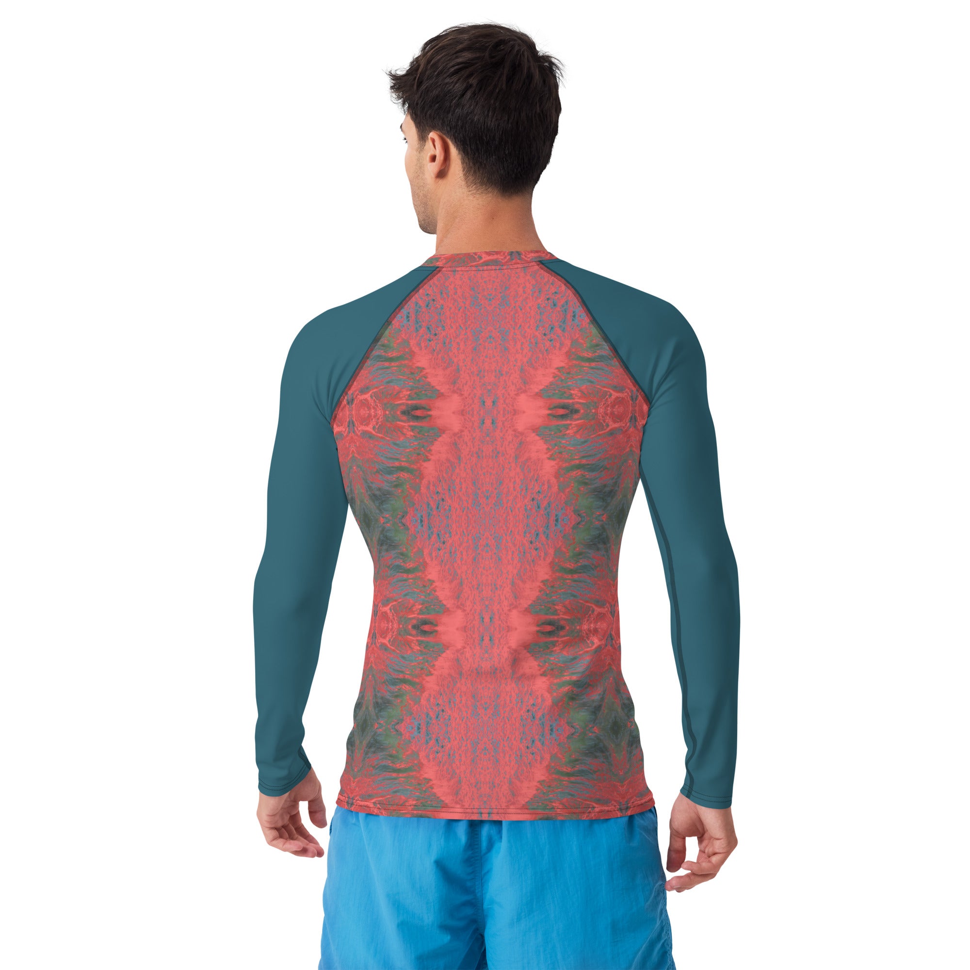 Salmon Reef Men's Long-Sleeve Rash Guard Triboca Arts   