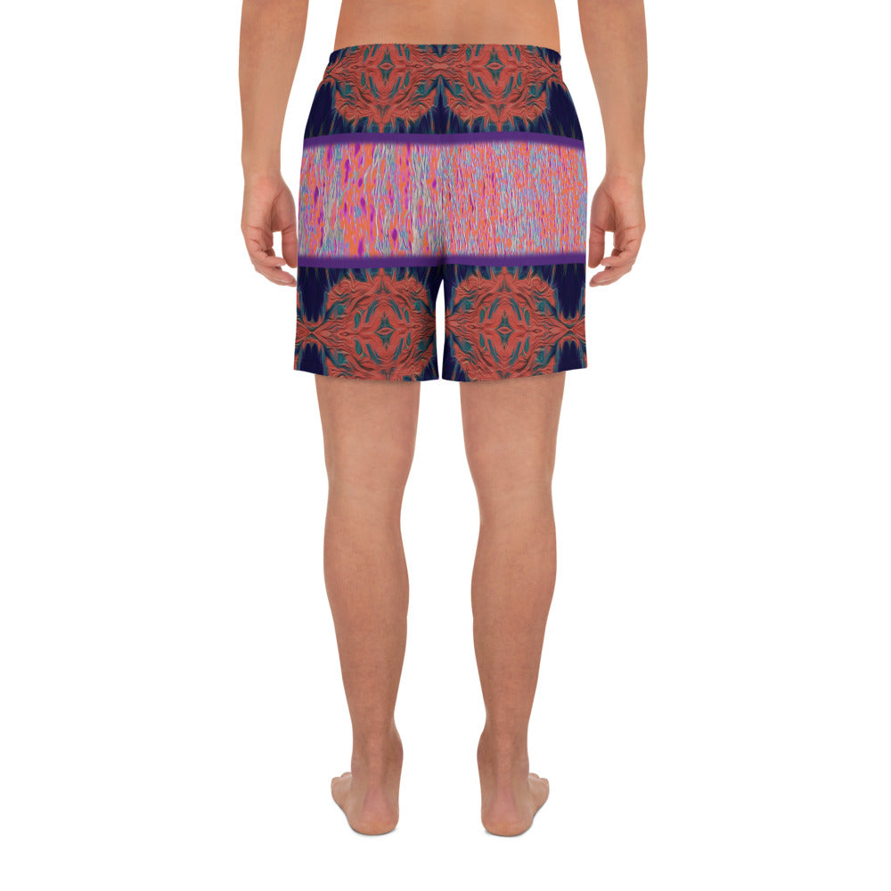 Salmon Reef Men's Eco-Friendly Athletic Shorts Triboca Arts