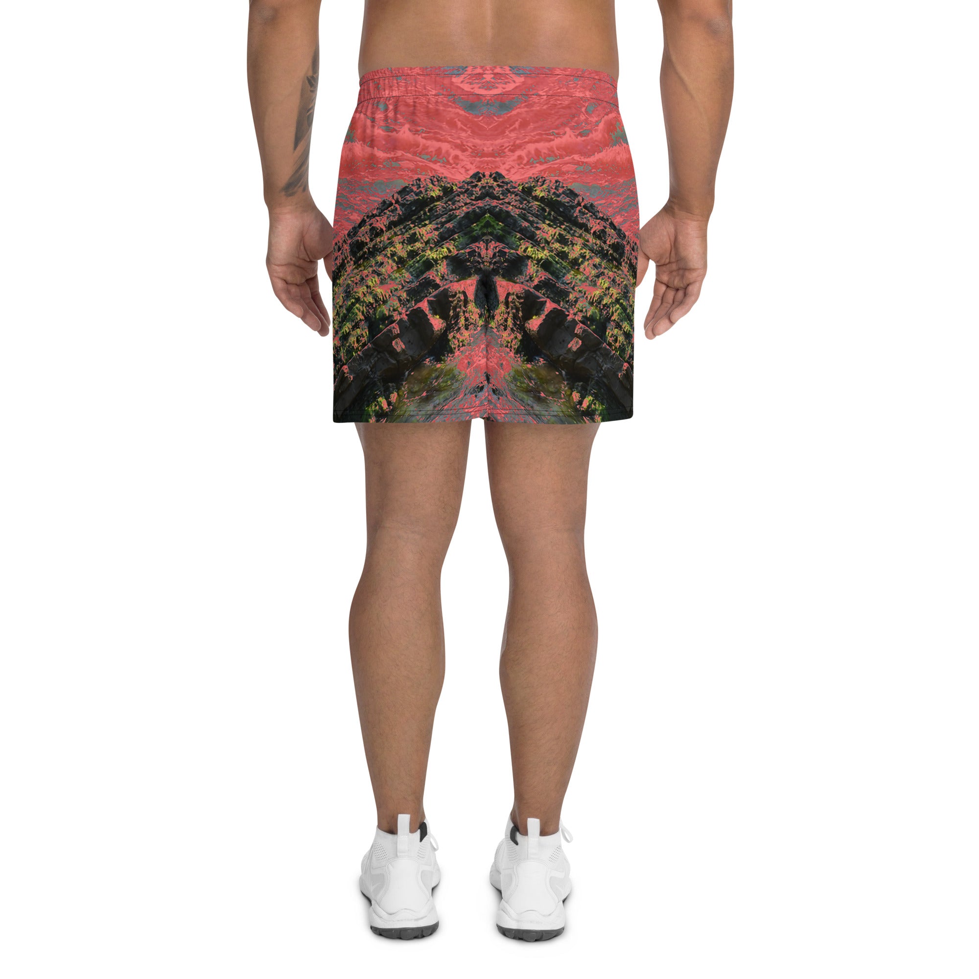 Salmon Reef Men's Eco-Friendly Ahletic Shorts Triboca Arts