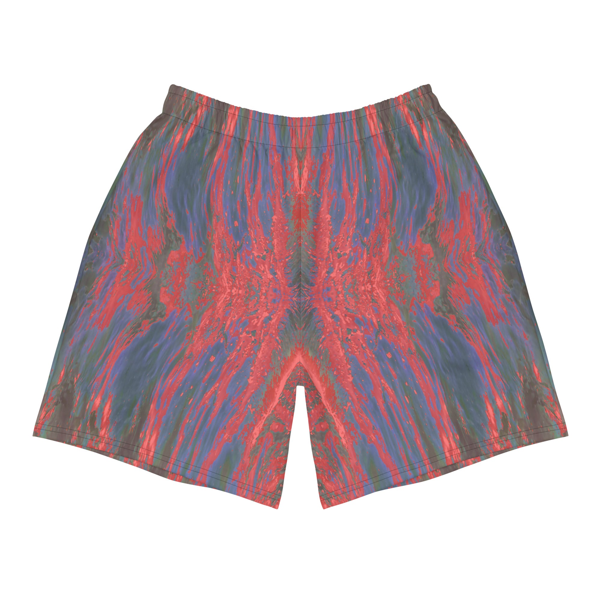 Salmon Reef Men's Eco-Friendly Athletic Shorts Triboca Arts
