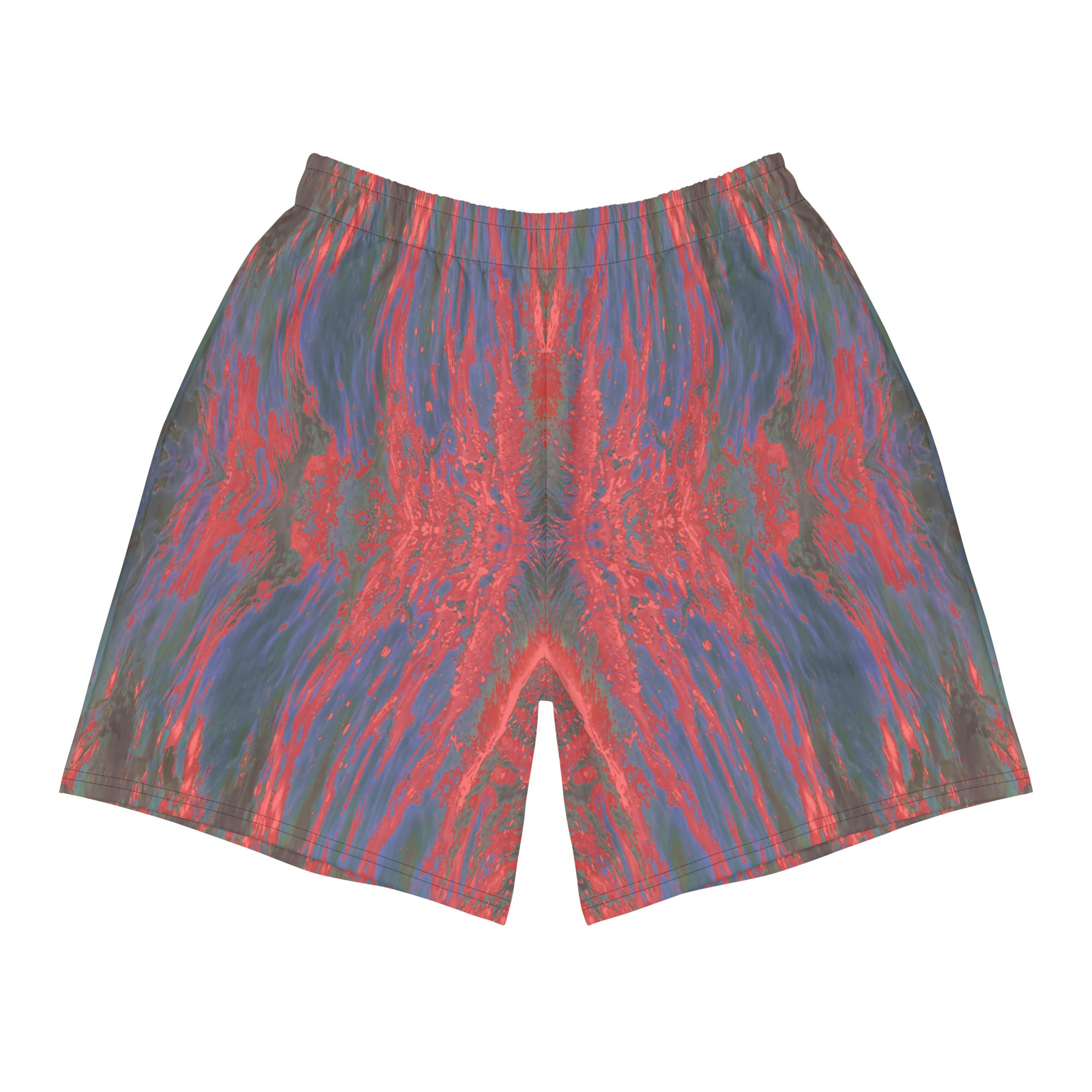 Salmon Reef Men's Eco-Friendly Athletic Shorts Triboca Arts   