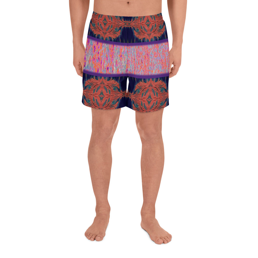 Salmon Reef Men's Eco-Friendly Athletic Shorts Triboca Arts 2XS