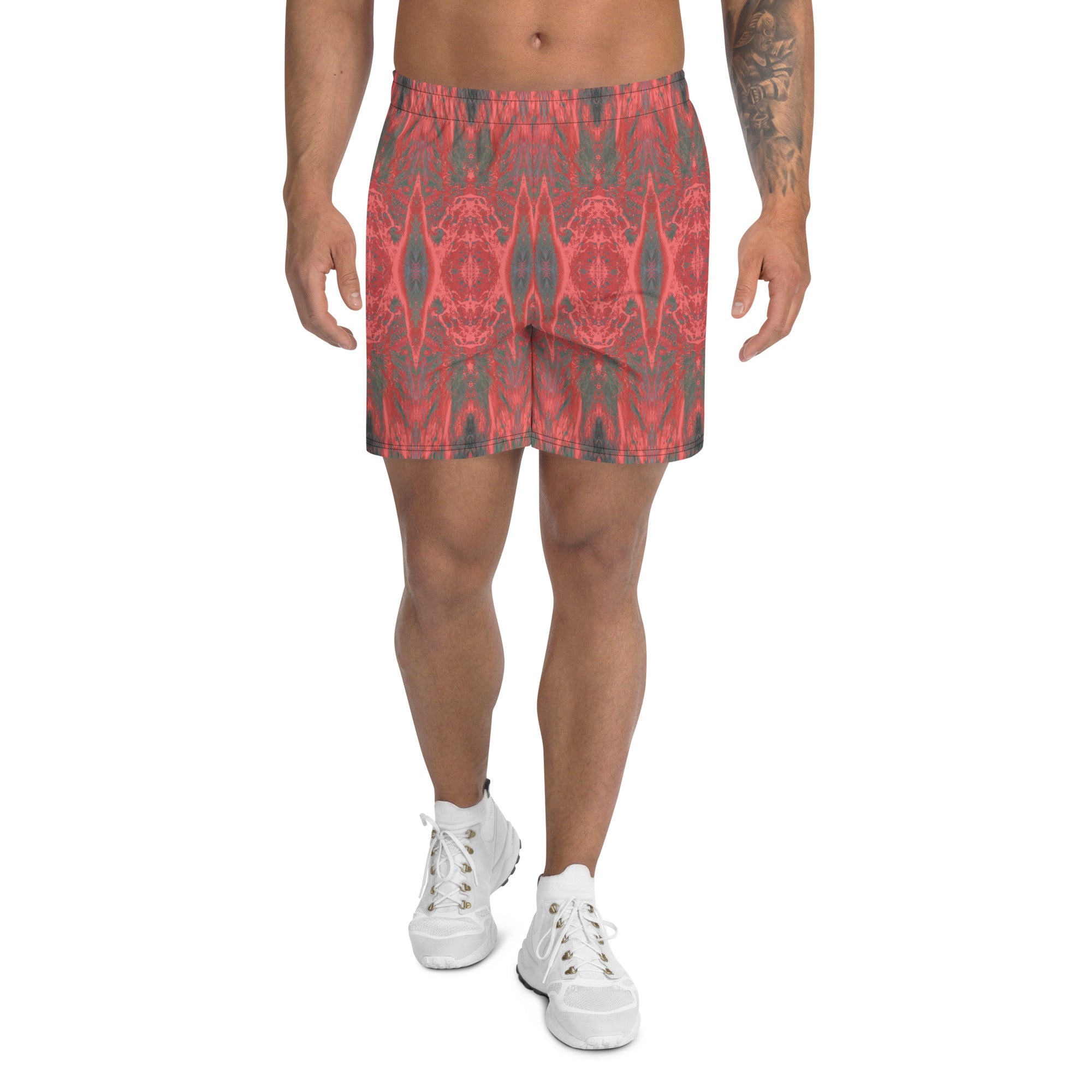 Salmon Reef Men's Eco-Friendly Athletic Shorts Triboca Arts 2XS