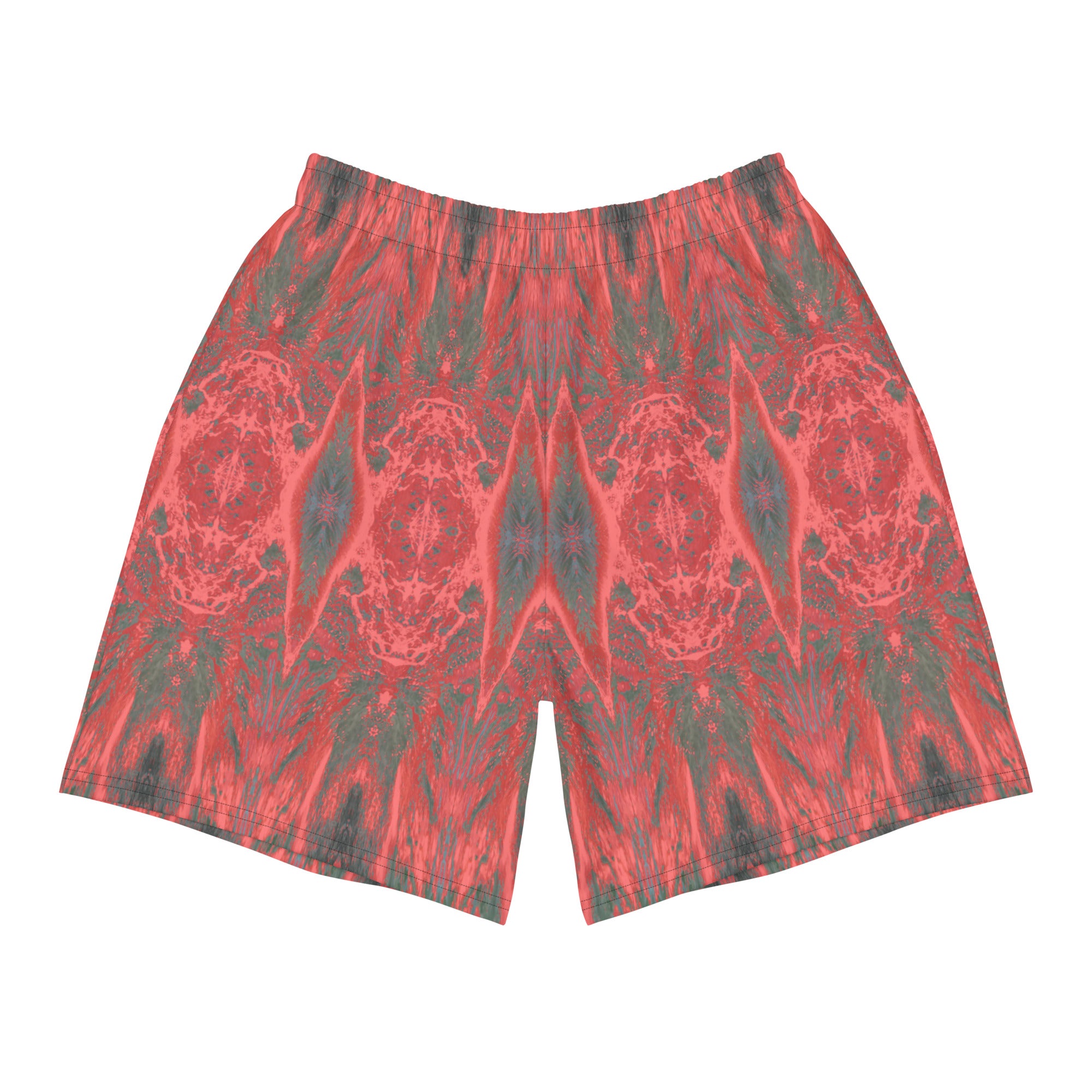 Salmon Reef Men's Eco-Friendly Athletic Shorts Triboca Arts