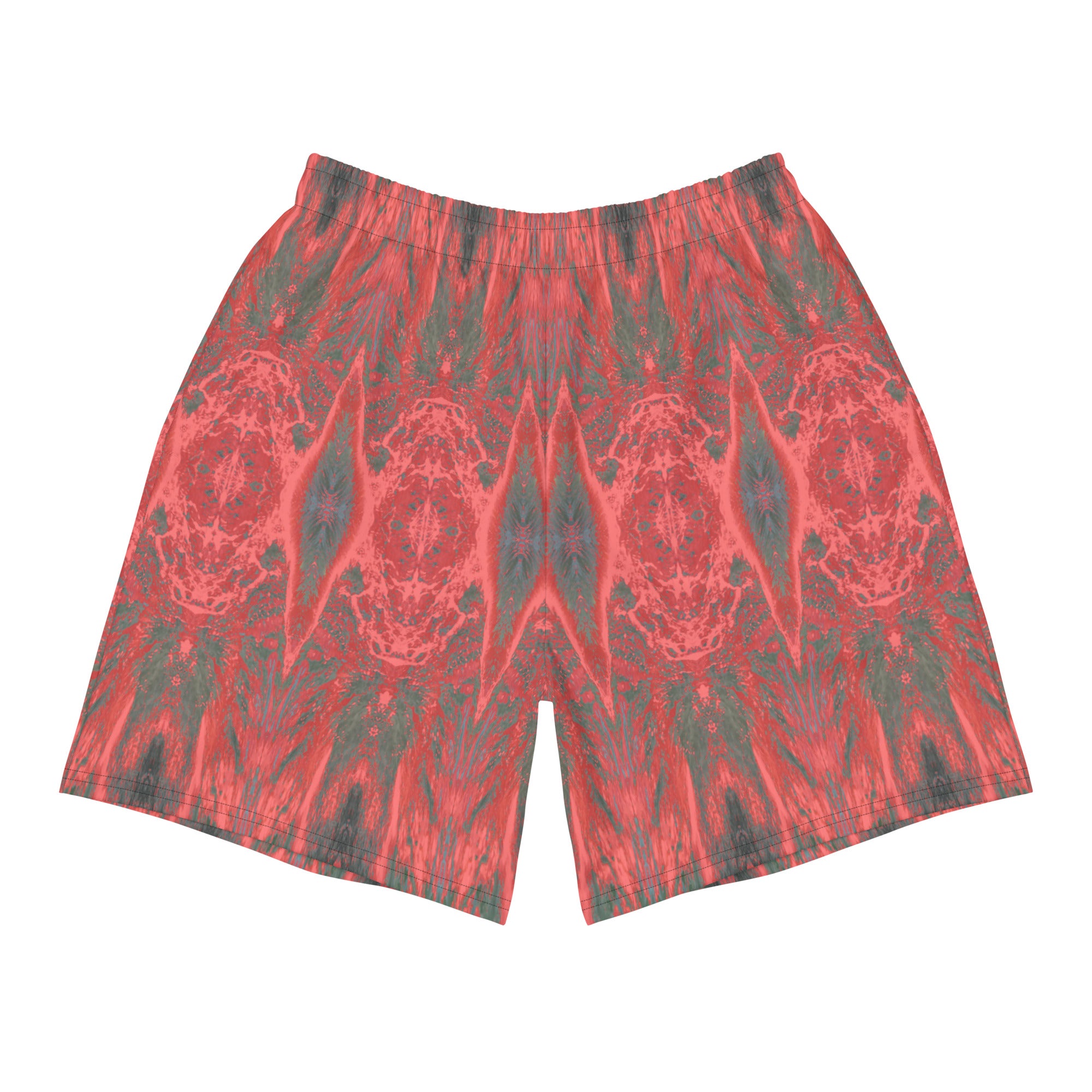 Salmon Reef Men's Eco-Friendly Athletic Shorts Triboca Arts   