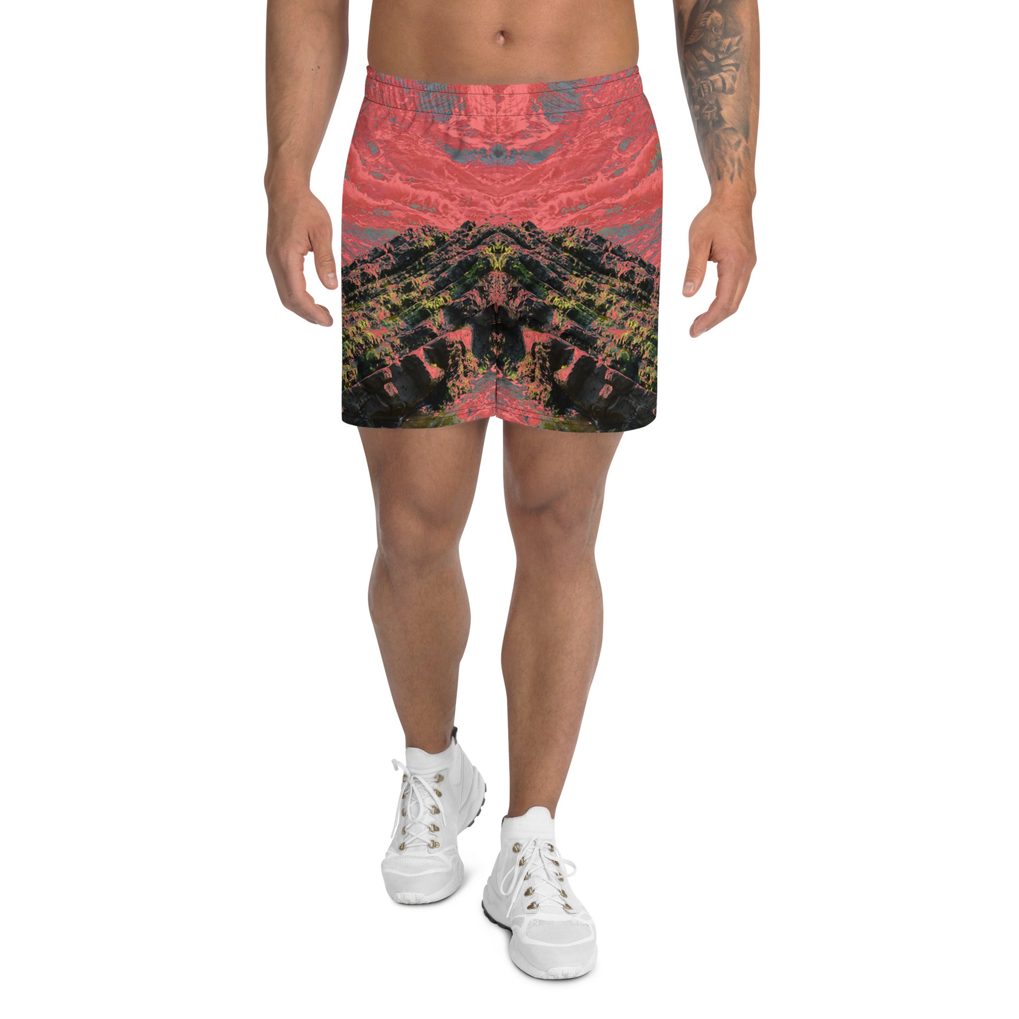 Salmon Reef Men's Eco-Friendly Ahletic Shorts Triboca Arts 2XS  