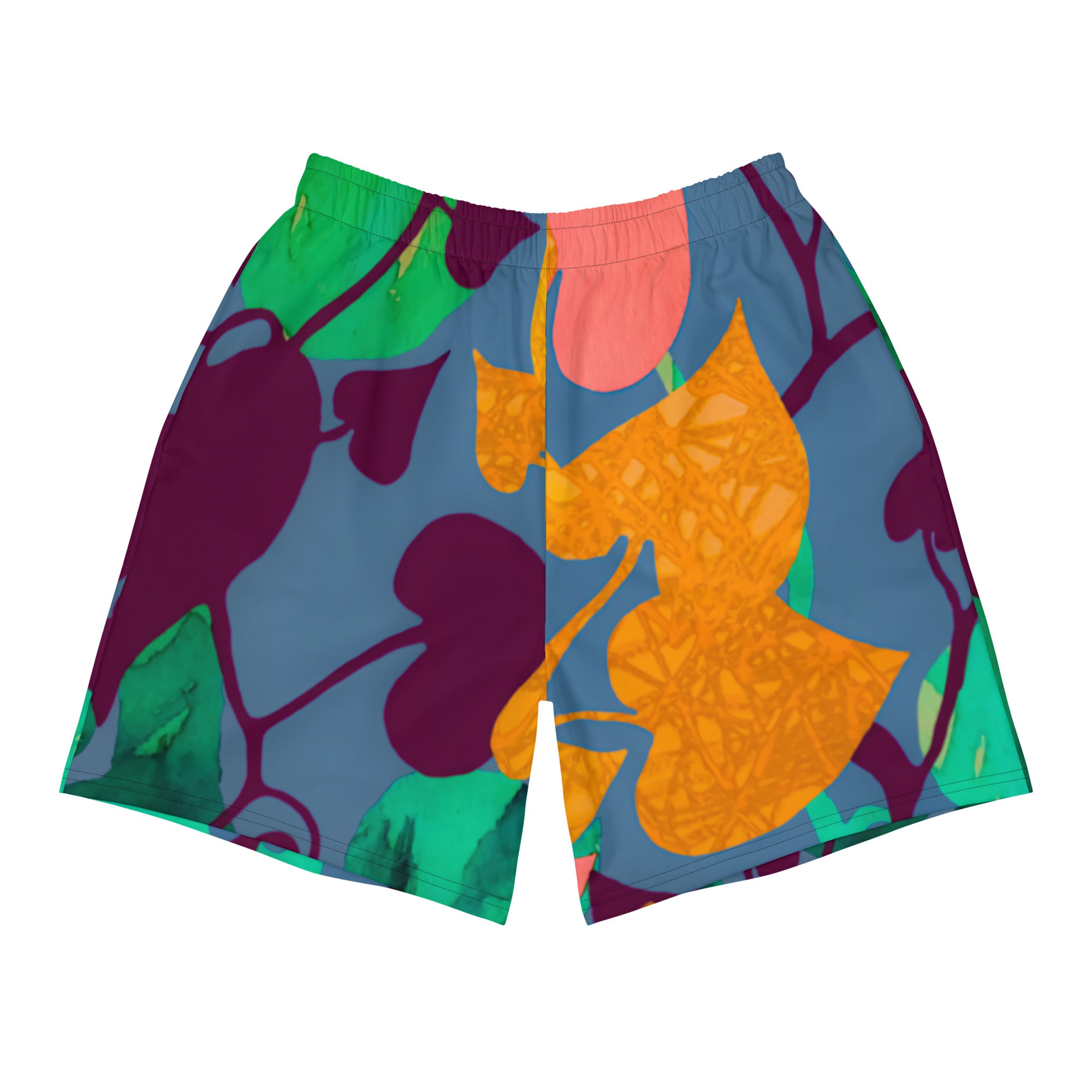 Vines Men's Eco-Friendly Athletic Shorts Triboca Arts