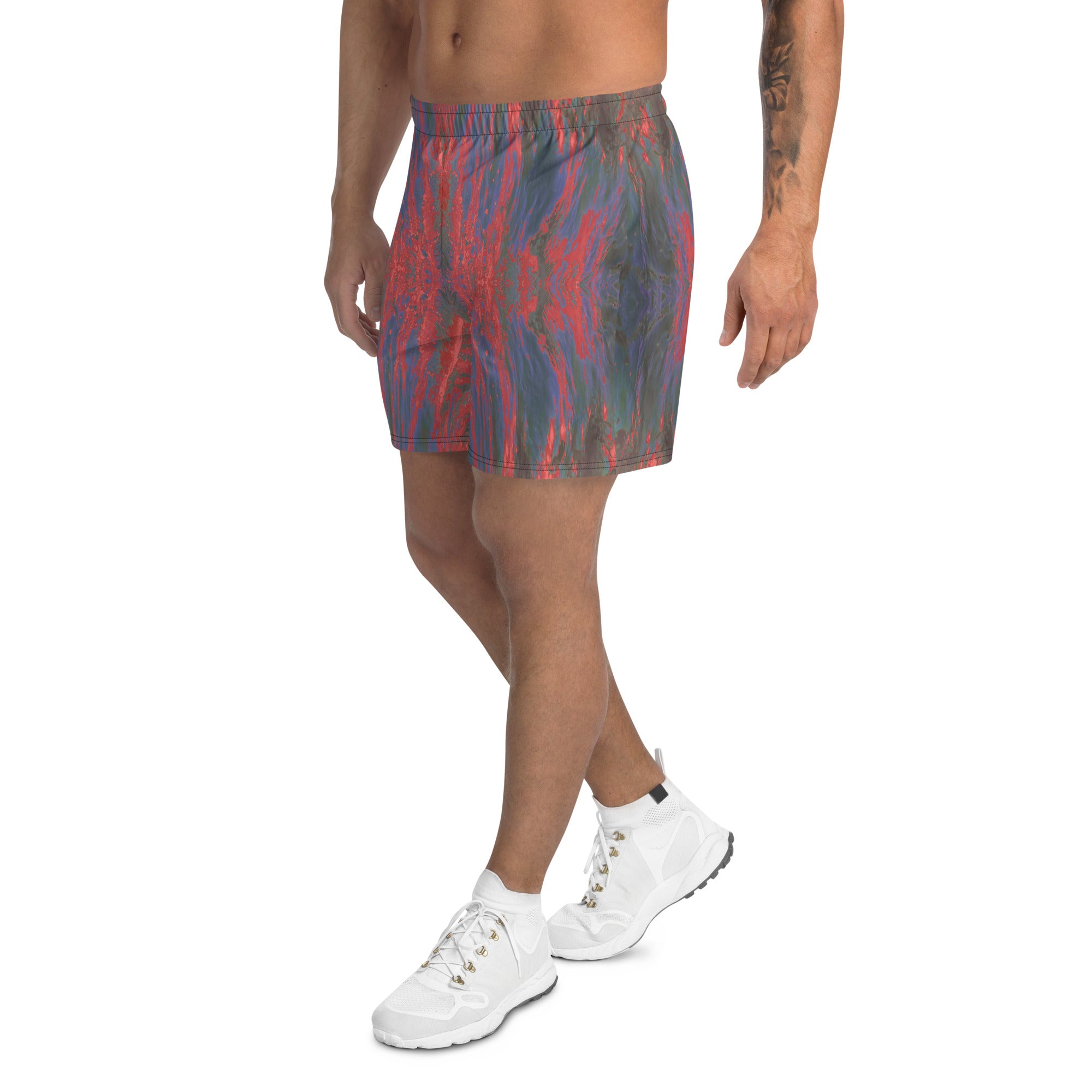 Salmon Reef Men's Eco-Friendly Athletic Shorts Triboca Arts