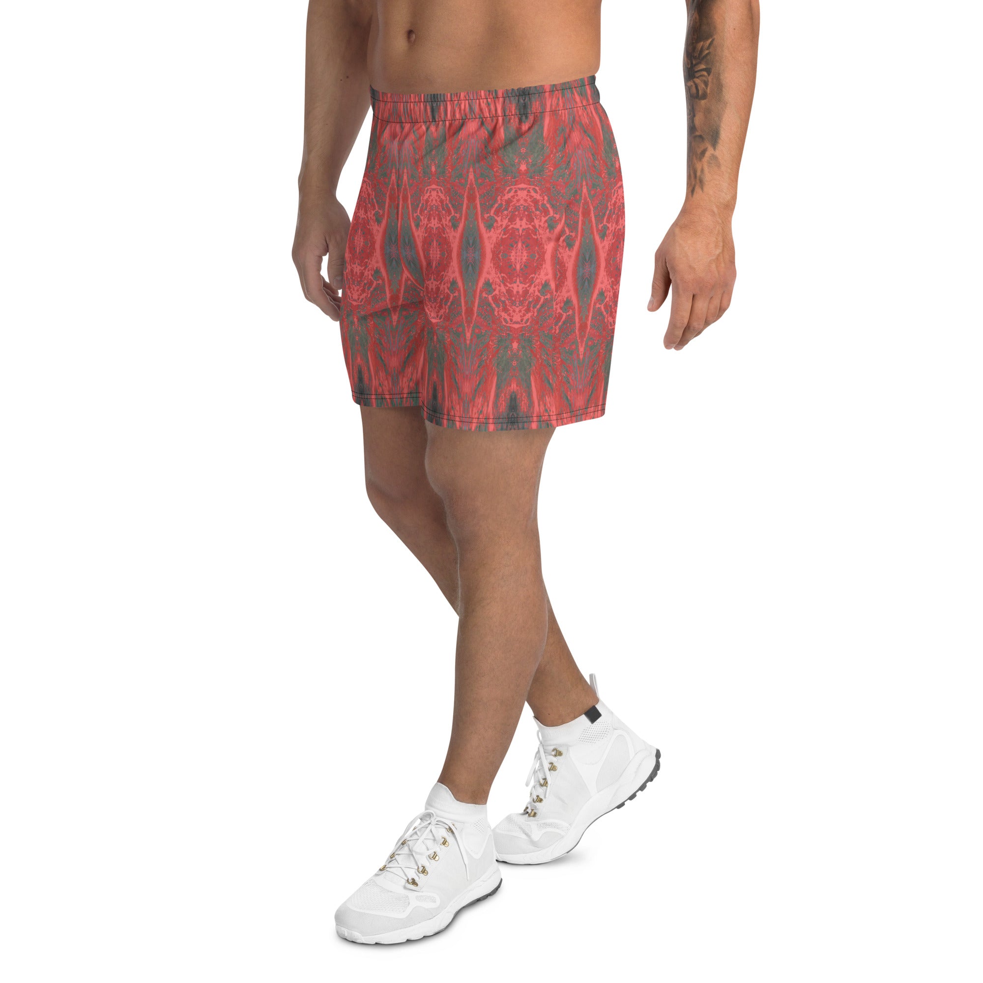 Salmon Reef Men's Eco-Friendly Athletic Shorts Triboca Arts