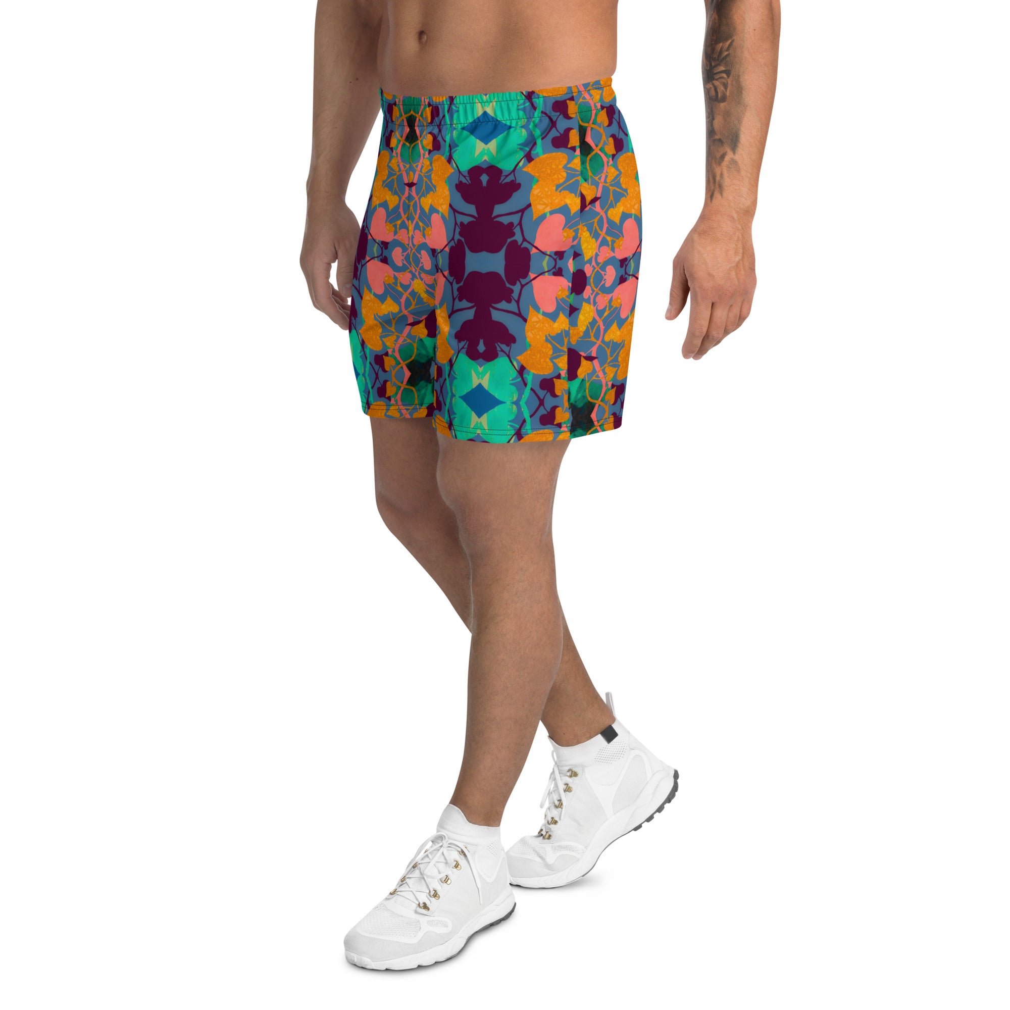 Vines Men's Eco-Friendly Athletic Shorts Triboca Arts