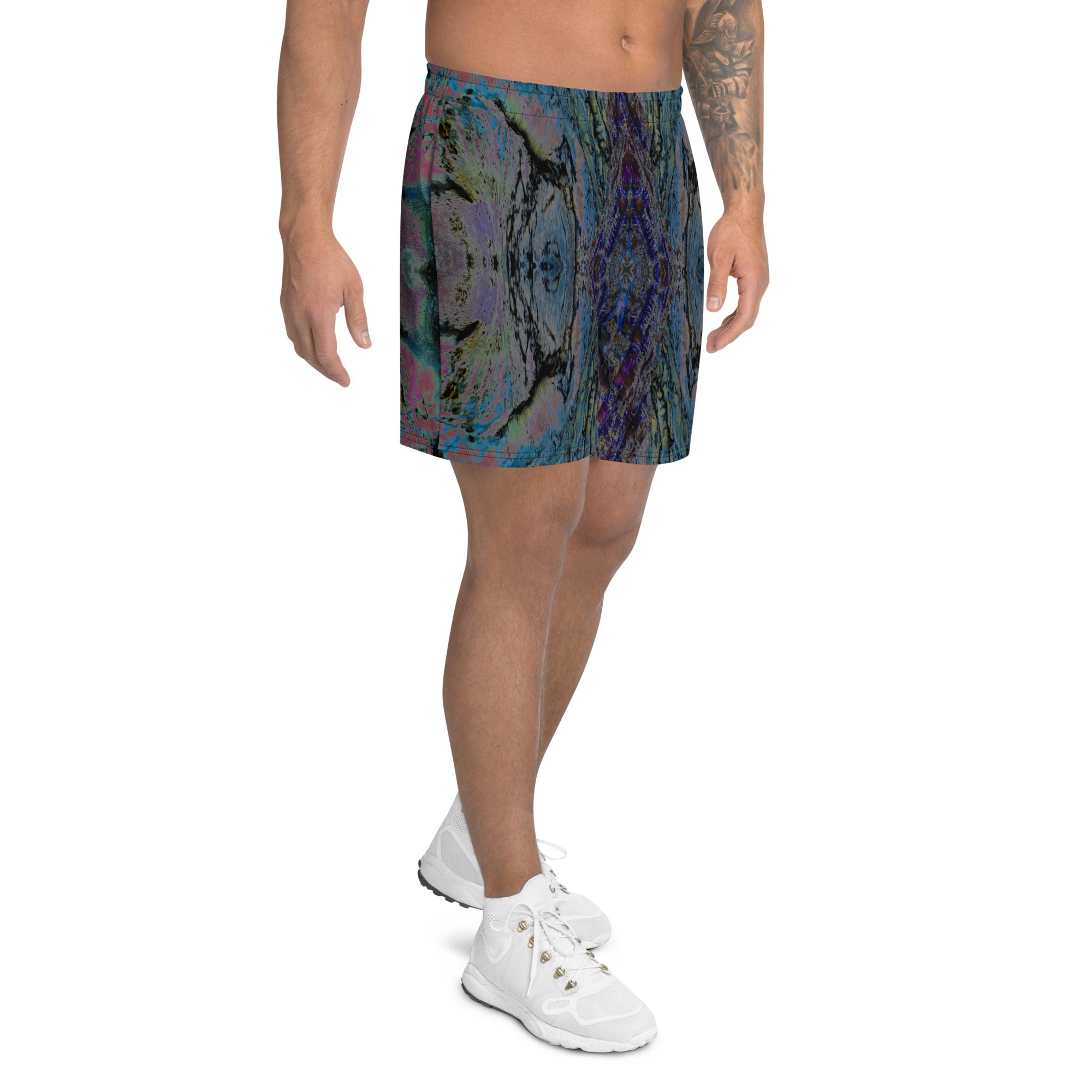 Salmon Reef Men's Eco-Friendly Athletic Shorts Triboca Arts