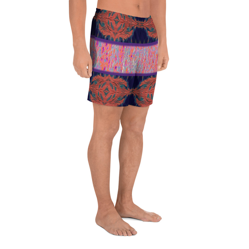 Salmon Reef Men's Eco-Friendly Athletic Shorts Triboca Arts