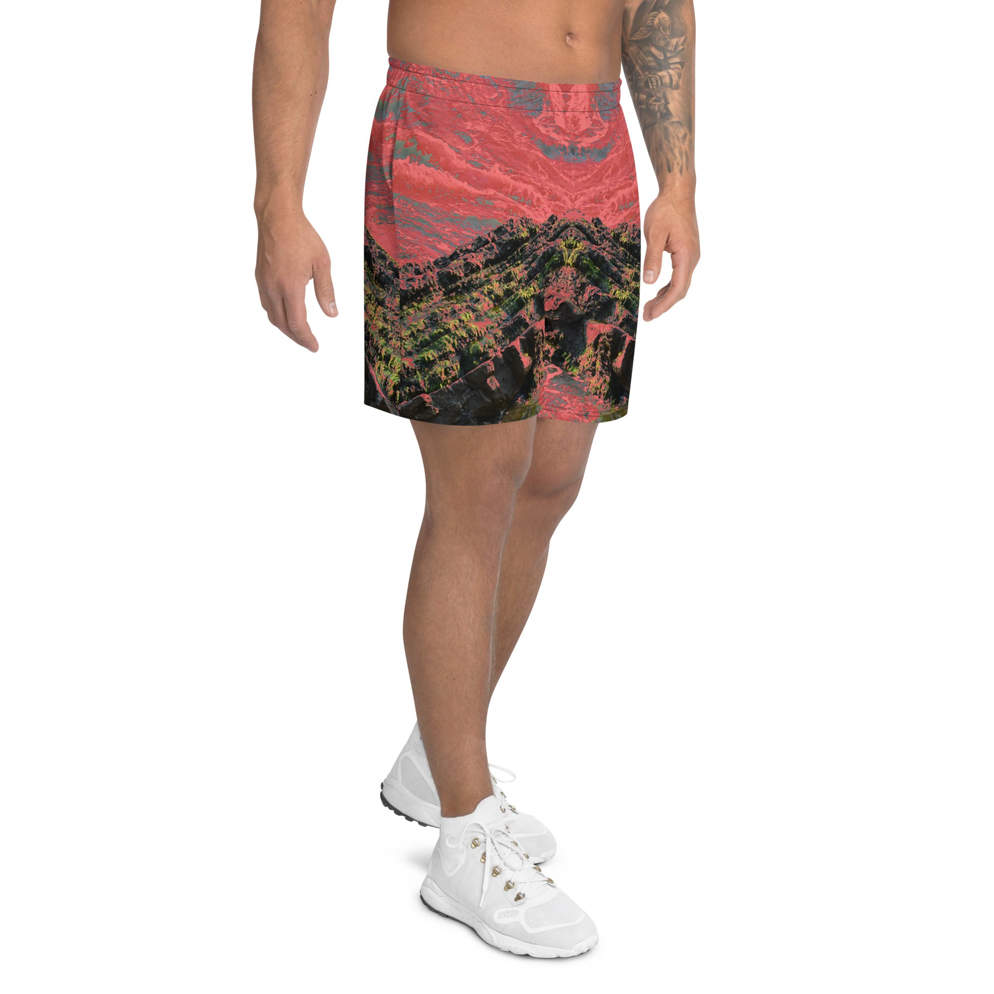 Salmon Reef Men's Eco-Friendly Ahletic Shorts Triboca Arts