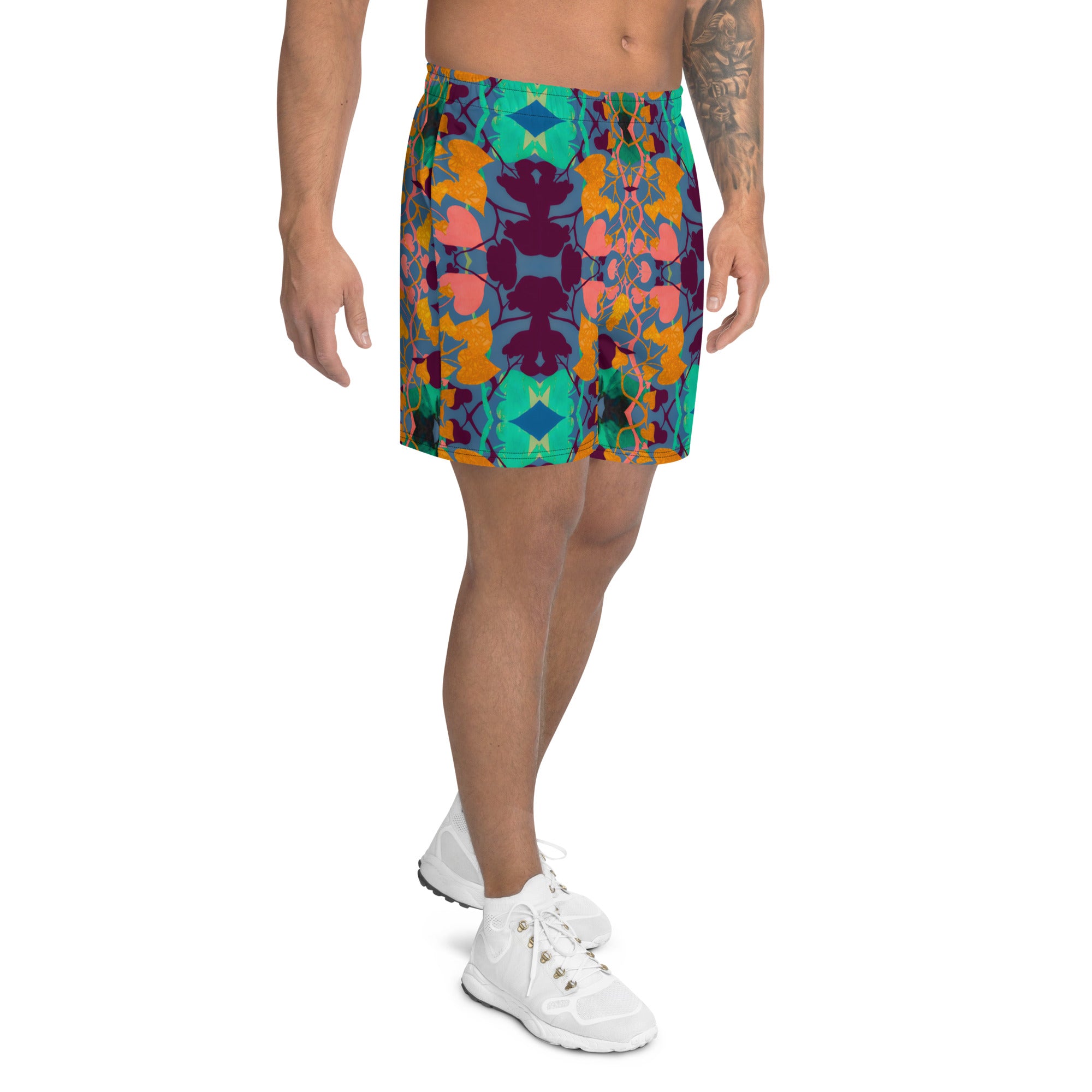 Vines Men's Eco-Friendly Athletic Shorts Triboca Arts