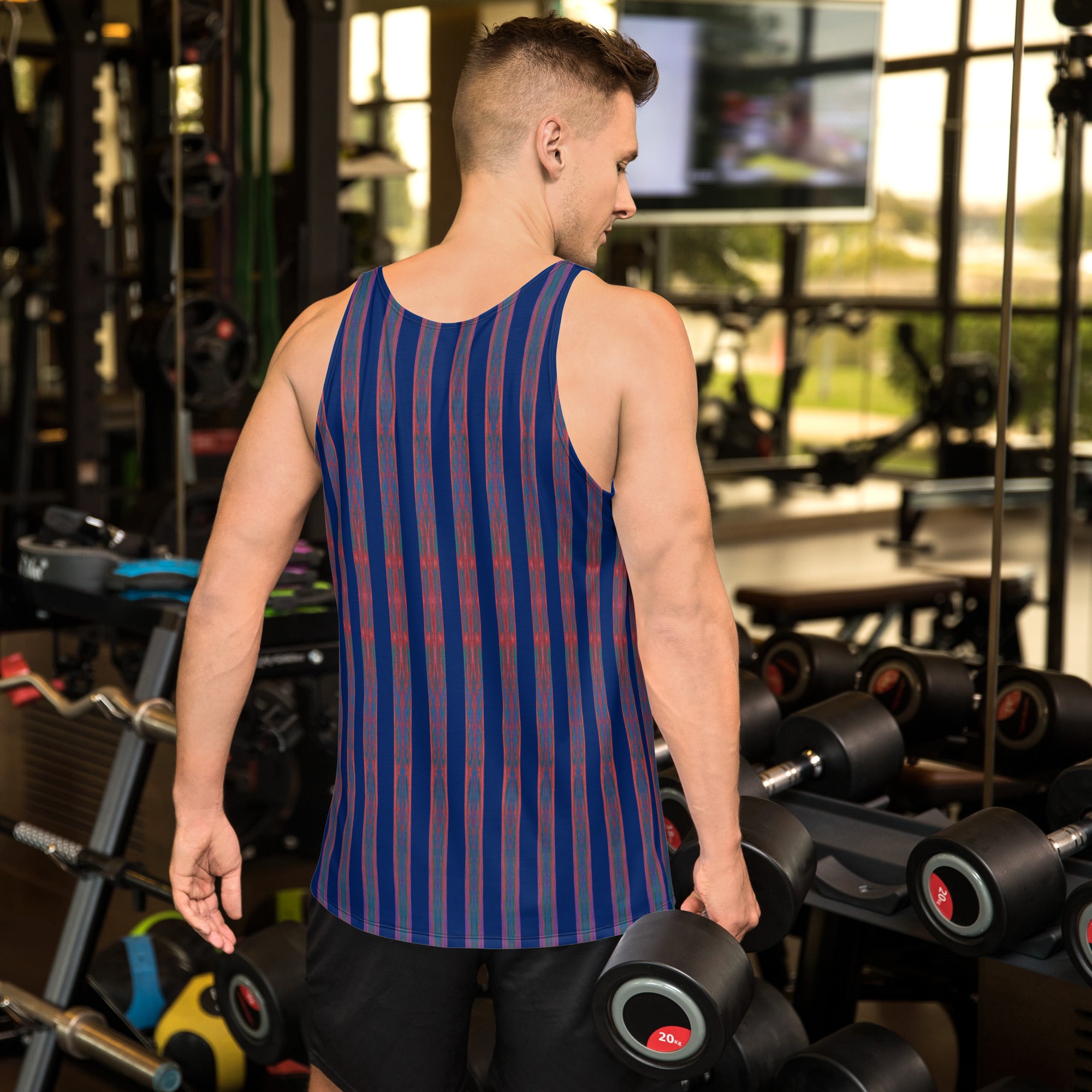 Salmon Reef Men's Tank Top Triboca Arts