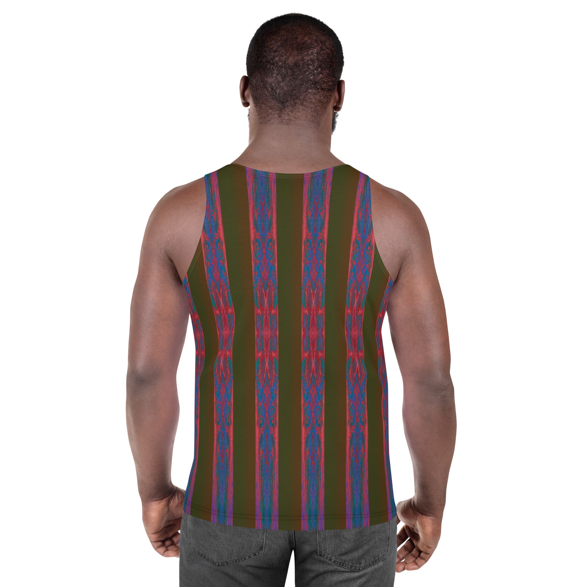 Salmon Reef Men's Tank Top Triboca Arts