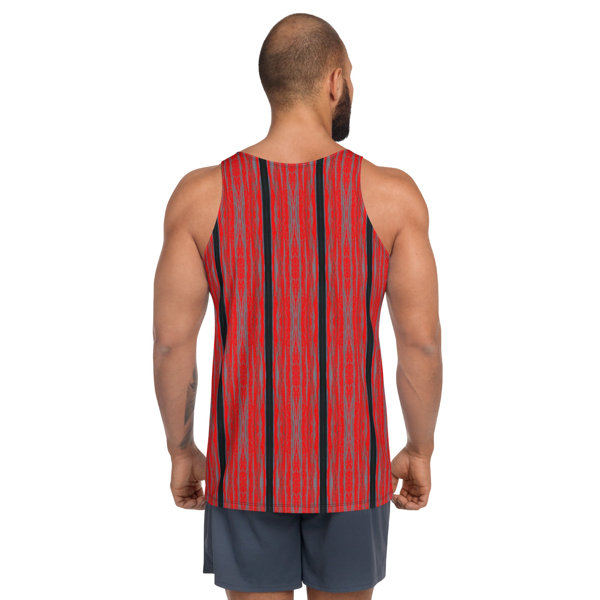 Salmon Reef Men's Tank Top Triboca Arts