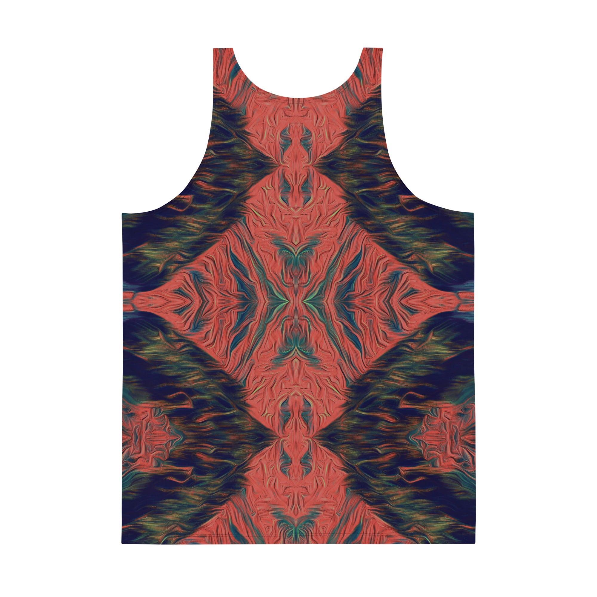 Salmon Reef Men's Tank Top Triboca Arts