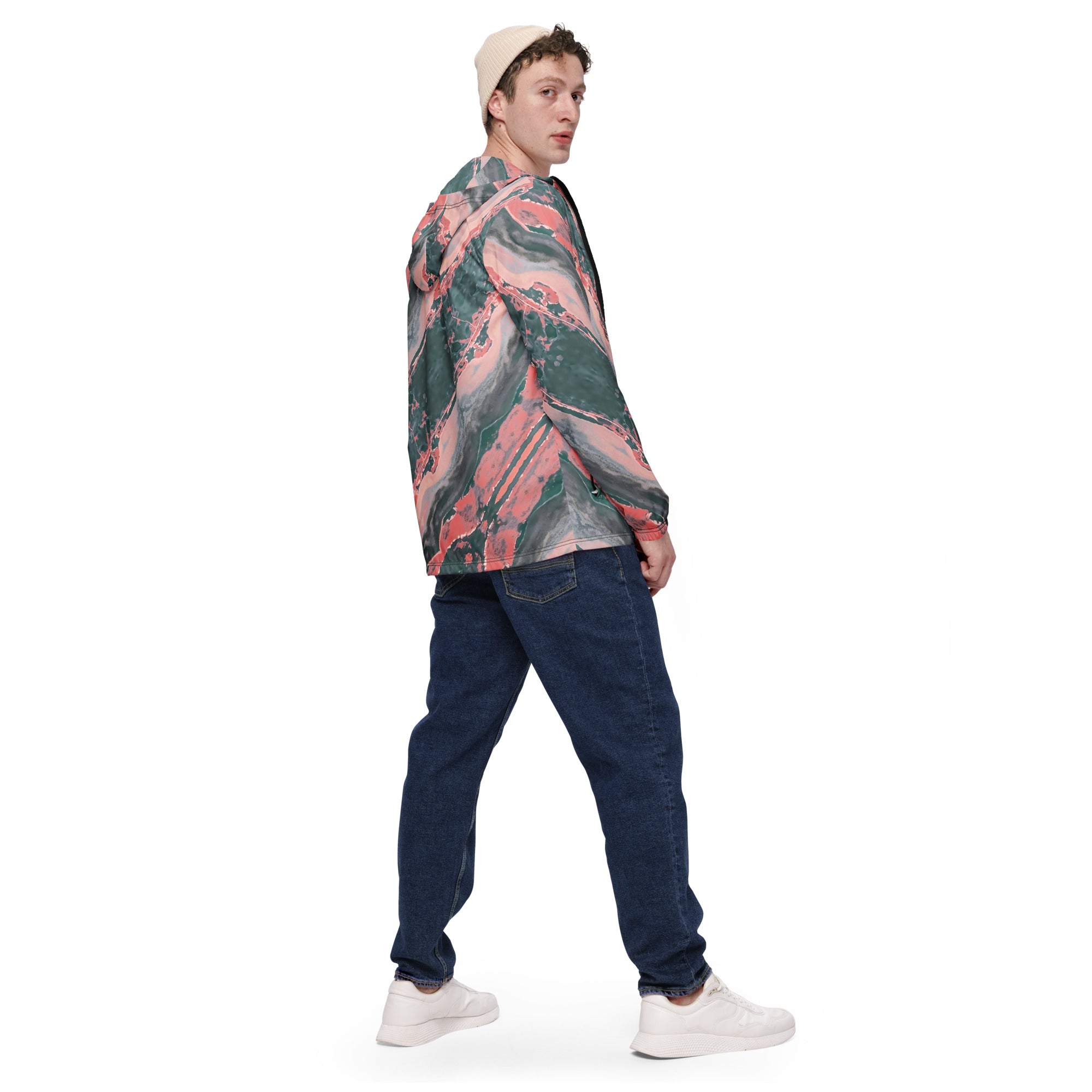 Gulf Shore Men's Windbreaker Triboca Arts